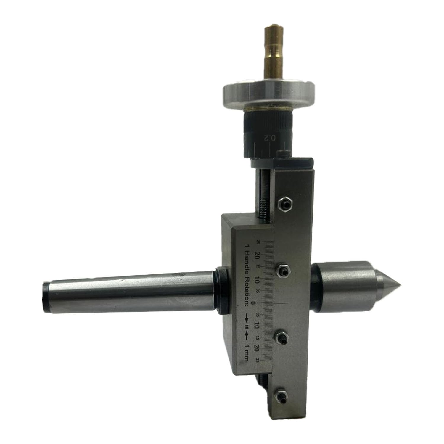 **Precision Metric 2MT Taper Turning Attachment with Revolving Live Center for Lathe Machine - Improved Design - Watch Working Video - Perfect for Metalworking & Woodturning Projects**