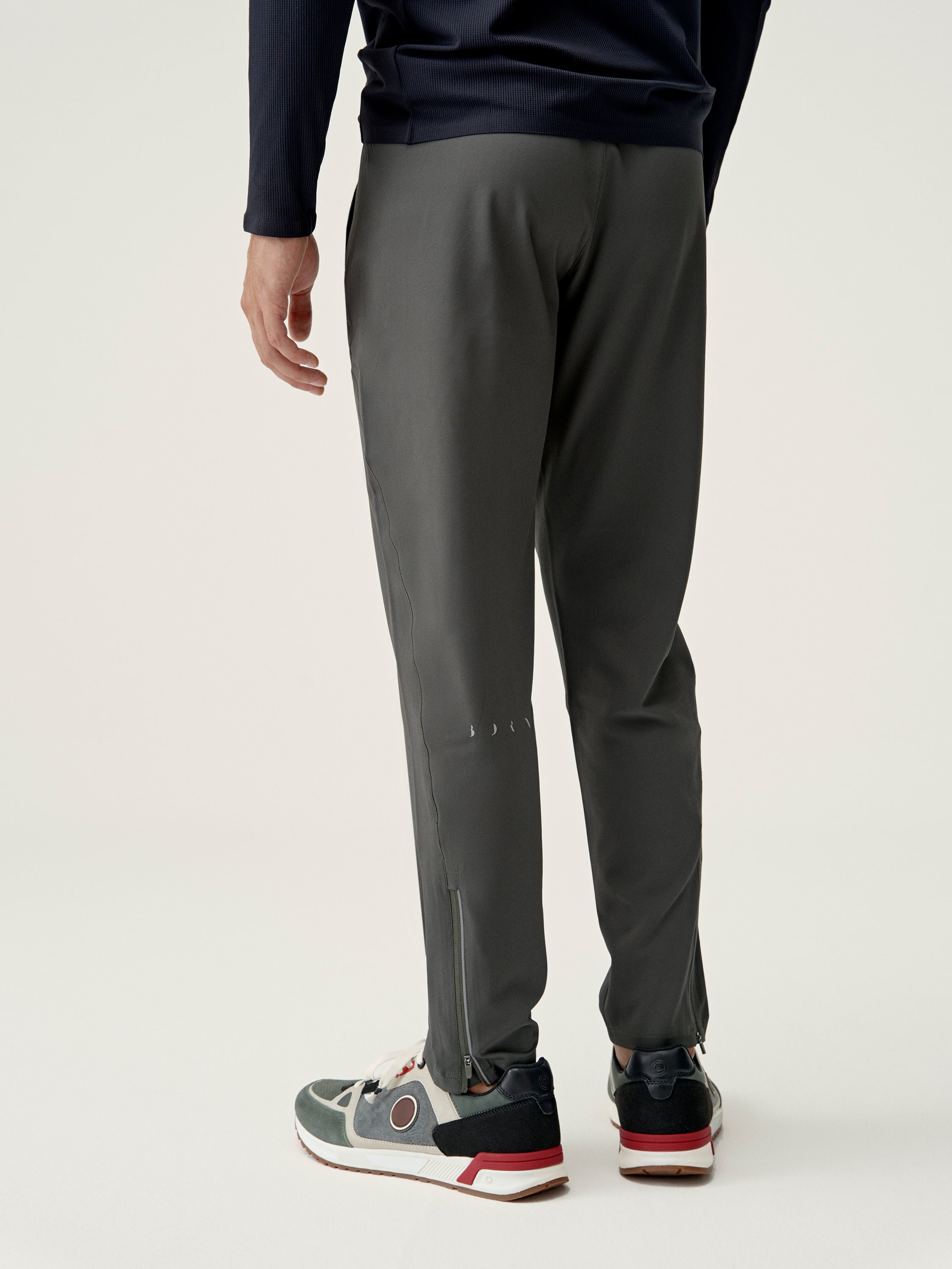 Born Okavango Jogger Pants for Men - Comfortable Deep Khaki Casual Joggers for Running, Gym, and Everyday Wear
