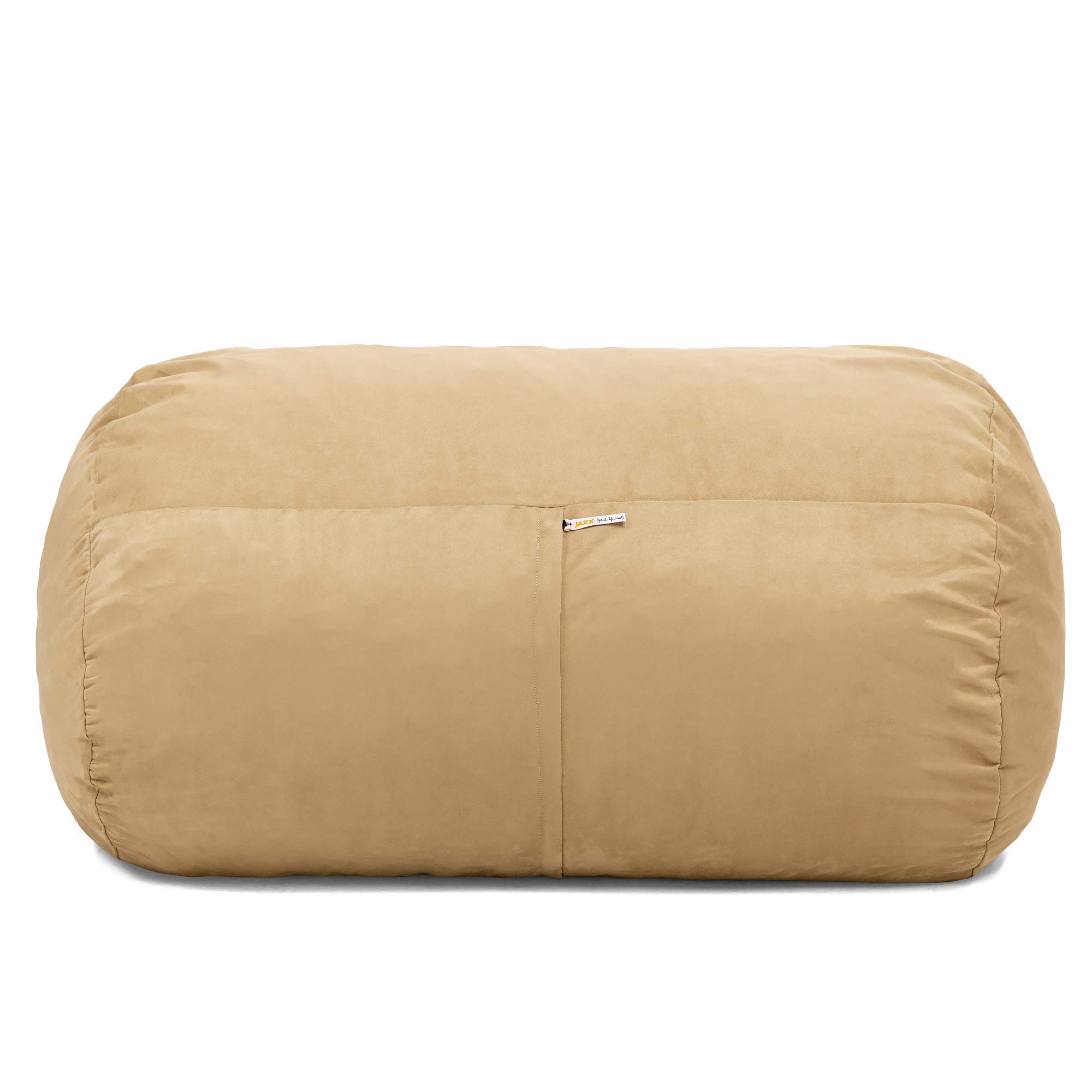 Jaxx Sofa Saxx Bean Bag Lounger - 4-Feet Oversized Comfortable Chair, Camel Brown - Perfect for Living Room, Game Room & Dorm Relaxation