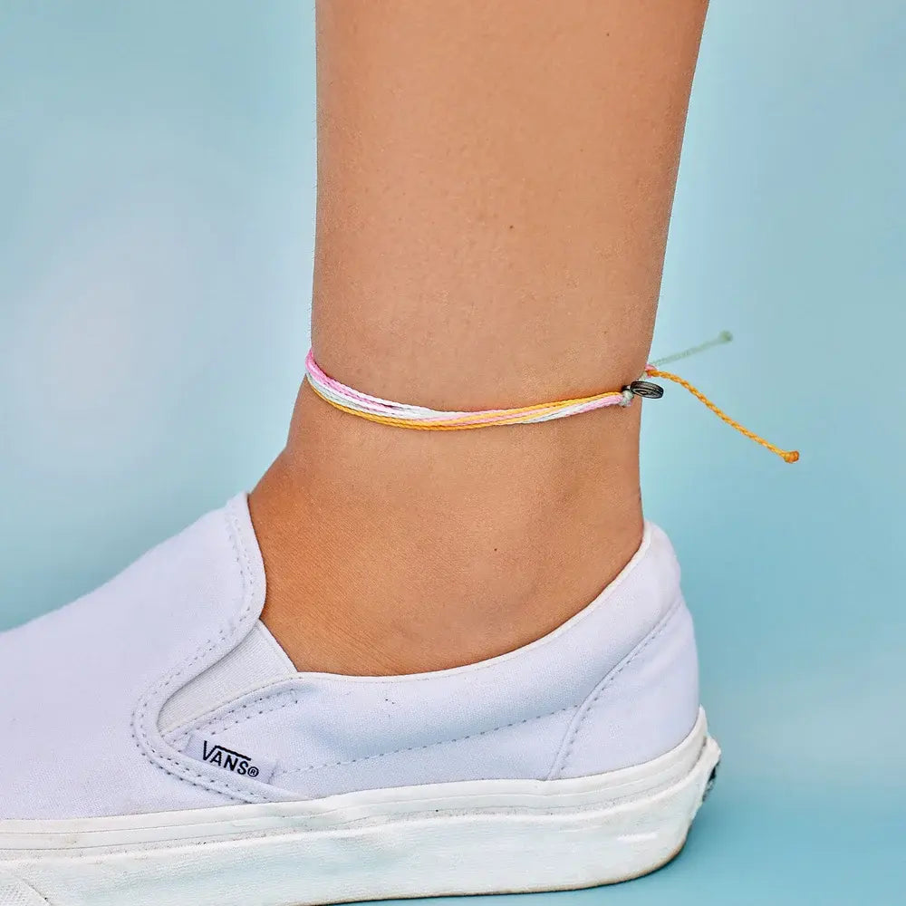 Brighter Days Anklet - Dainty Adjustable Ankle Bracelet for Women, Perfect for Beach, Summer & Boho Style Outfits