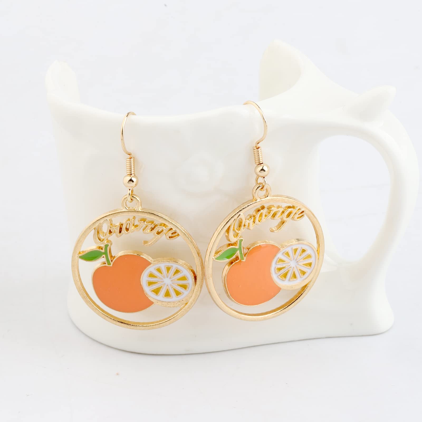 MYOSPARK Fruit Earrings - Stylish Dangle Earrings for Women, Perfect Fruit Lover Gift, Fashion Jewelry for Birthday, Christmas & Holiday Gifts | Great for Summer Outfits, Beach Vacations & Casual Wear
