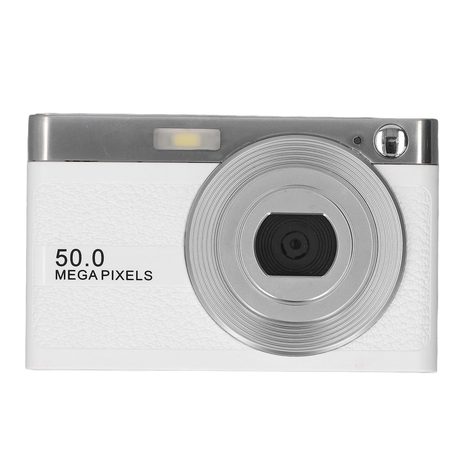 16X Zoom Digital Camera with 50MP UHD Image & 1080P Video, 2.2 Inch Screen, Up to 128GB Storage - Perfect for Outdoor Photography, Travel, and Vlogging (White)