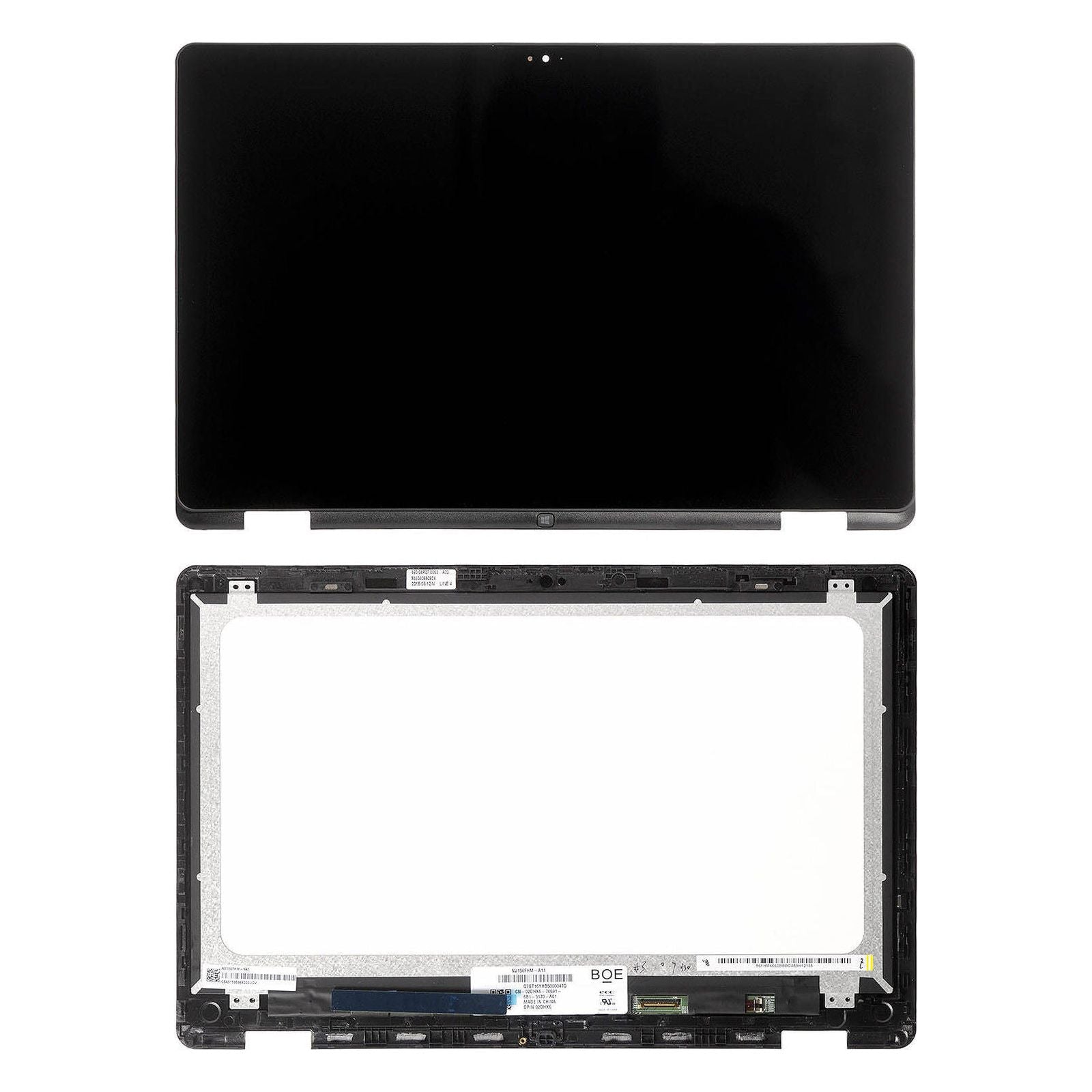 Dell Inspiron 15 7558 7568 Touchscreen FHD LCD Screen Digitizer Bezel Assembly Replacement - Compatible with Models 0G4JG4 1CVHJ 2DHX6 NV156FHM A11 - Perfect for Screen Repair & Laptop Maintenance