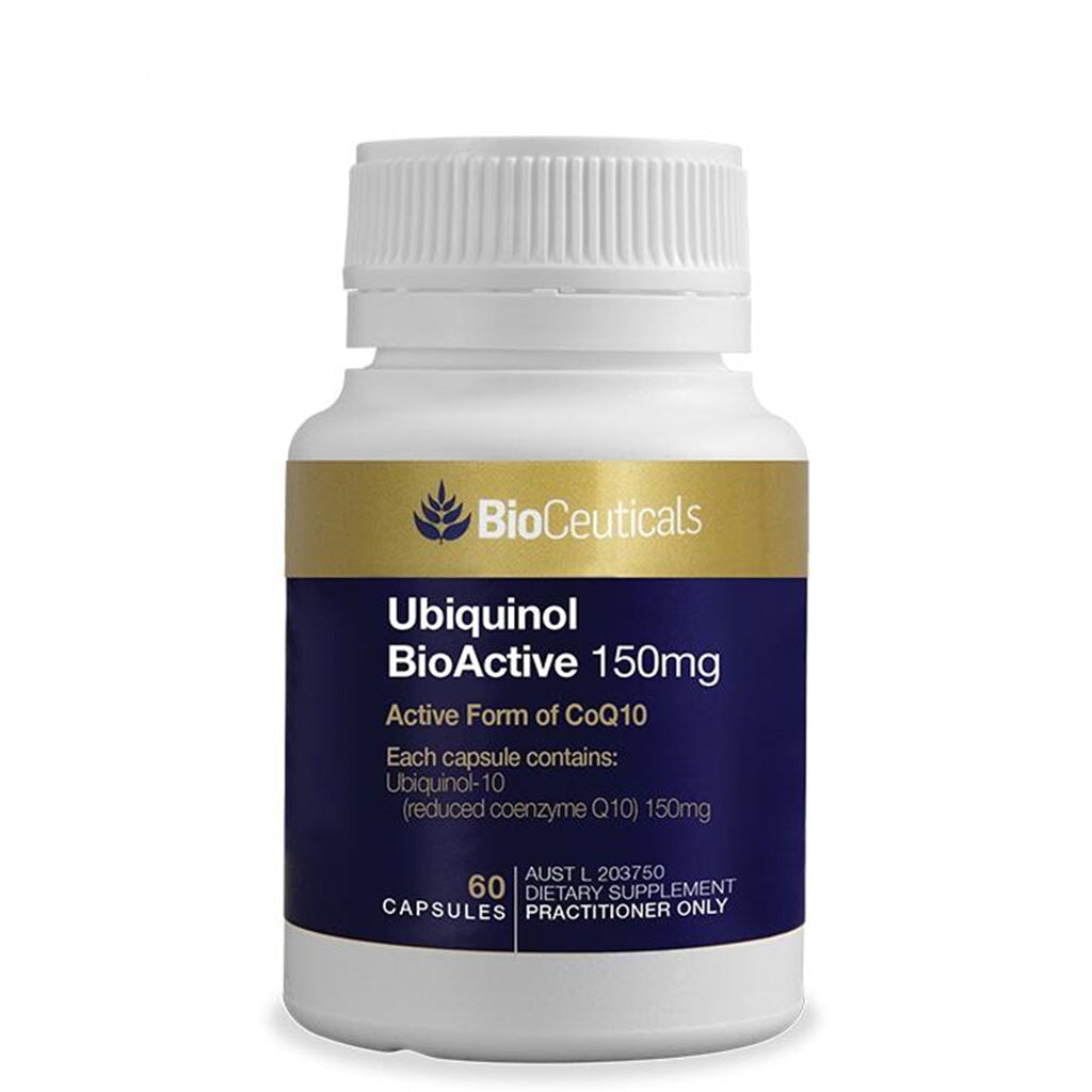 BioCeuticals Ubiquinol BioActive 150mg - Premium CoQ10 Supplement for Heart Health & Energy Support - Ideal for Adults Seeking Cellular Protection & Anti-Aging Benefits