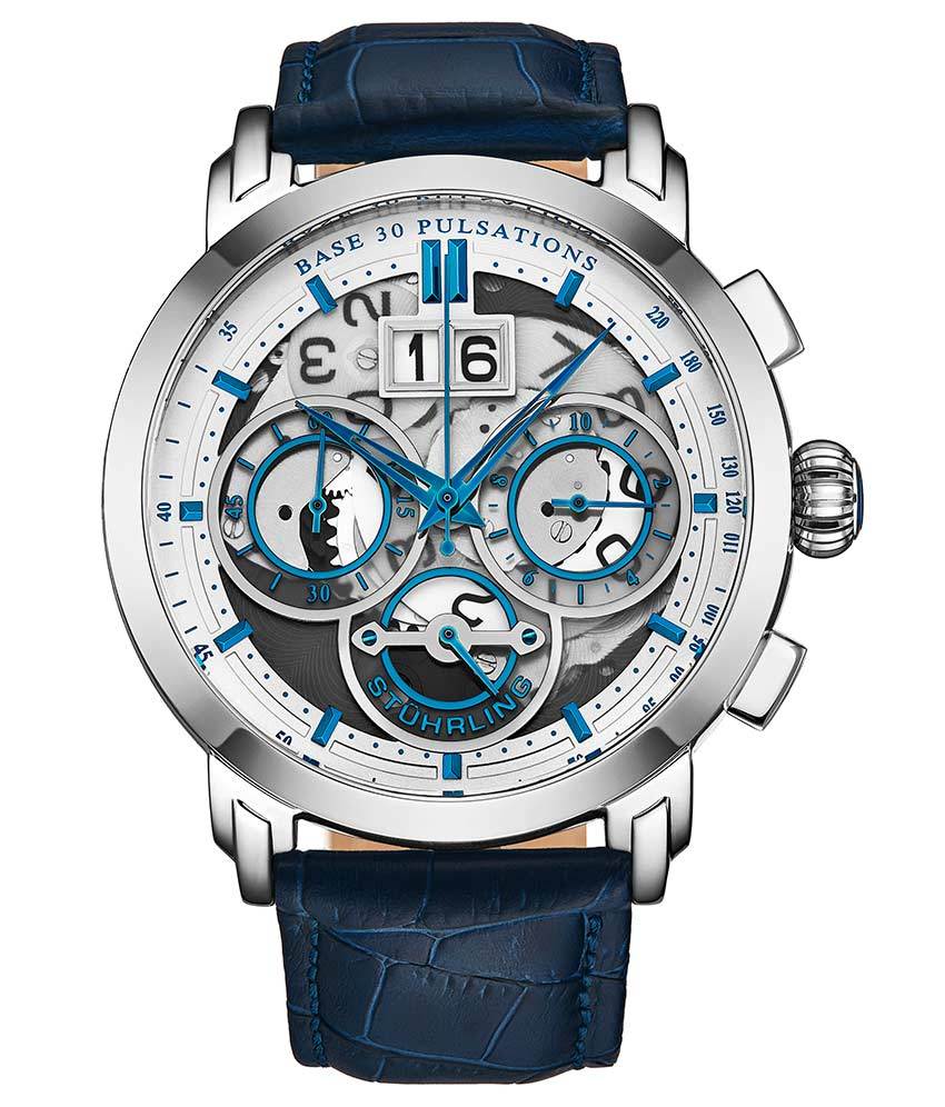 Imperia 392 Quartz 47mm Men's Chronograph Watch - Waterproof, Stainless Steel, Luxury Dress Watch for Business, Casual & Formal Occasions