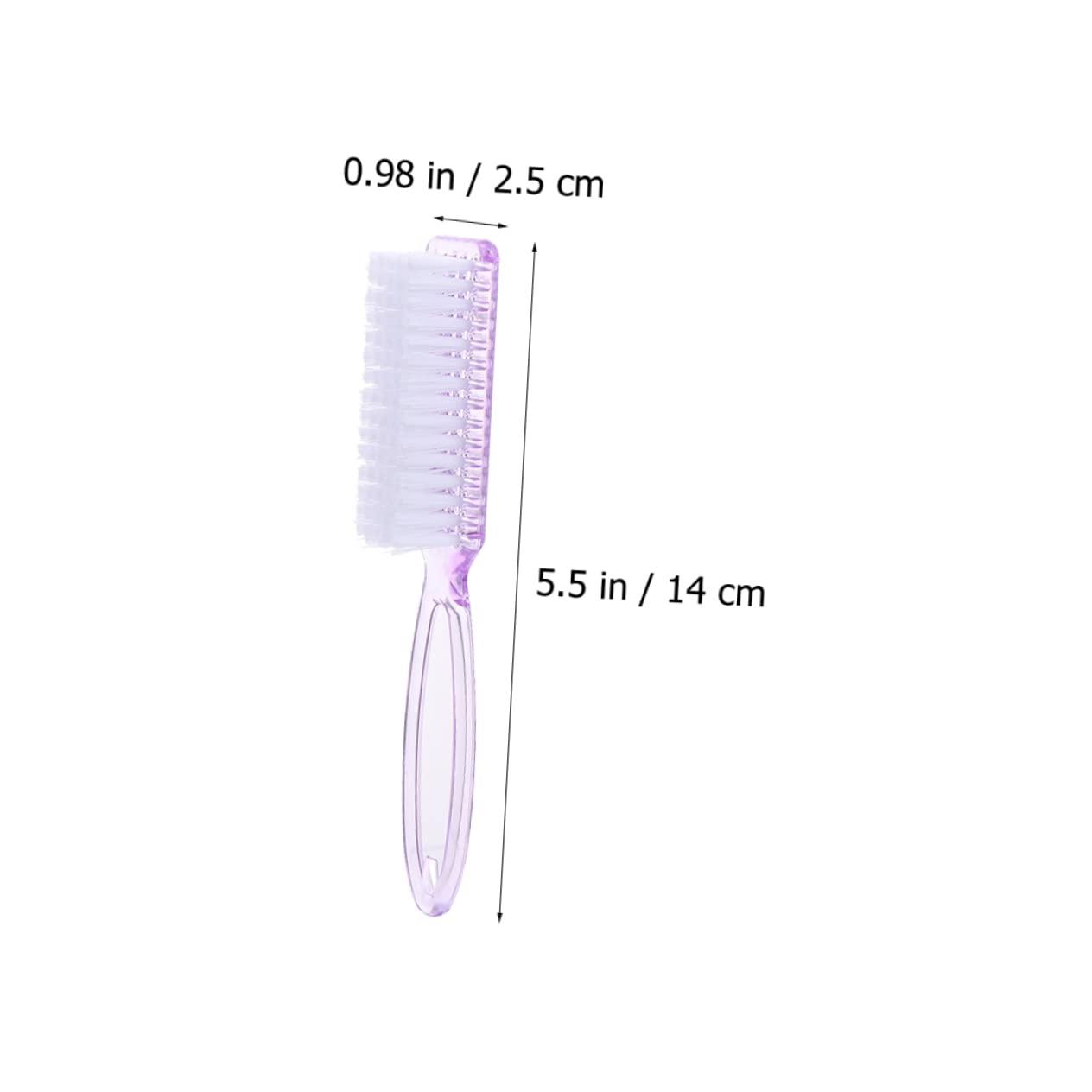 PLAFOPE 15-Piece Nail Brush Set - Professional Nail Cleaner for Salon & Home Manicure, Long Handle PP Nail Art Cleaning Brush for Nail Shops, DIY Nail Care - Perfect for Gel Polish Removal & Cuticle Cleaning