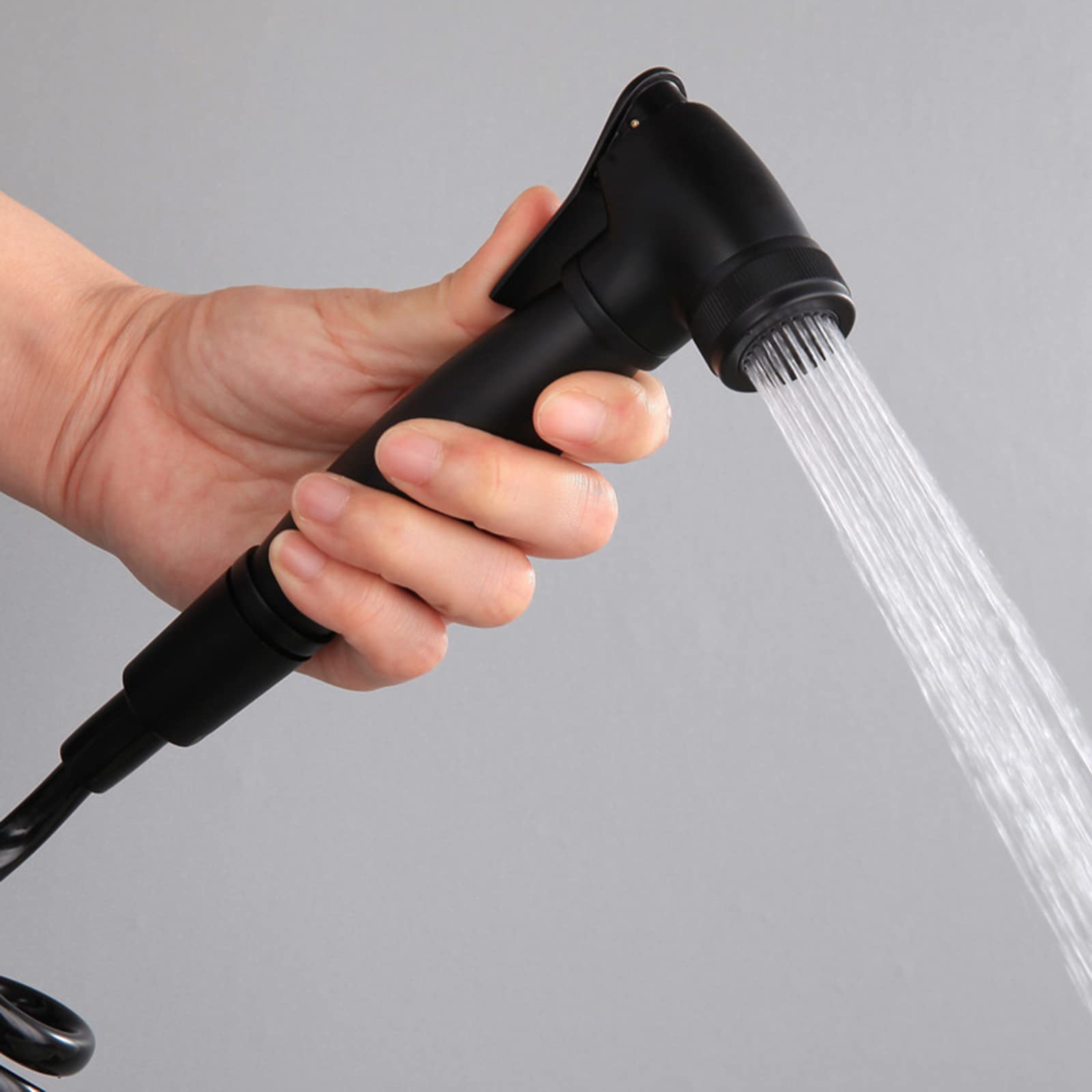 Portable Brass Handheld Bidet Sprayer - Adjustable Hot & Cold Water Toilet Sprayer with 5ft Hose for Baby Diaper Cleaning, Feminine Hygiene & Bathroom Washing | Ideal for Nursery, Bathroom, RV & Travel | Perfect for Postpartum Care, Elderly Assistance & Pet Cleaning | Essential Home Sanitation Tool for Enhanced Hygiene & Convenience | Use in Bathrooms, Baby Care, Travel, Hospitals & Home Cleaning