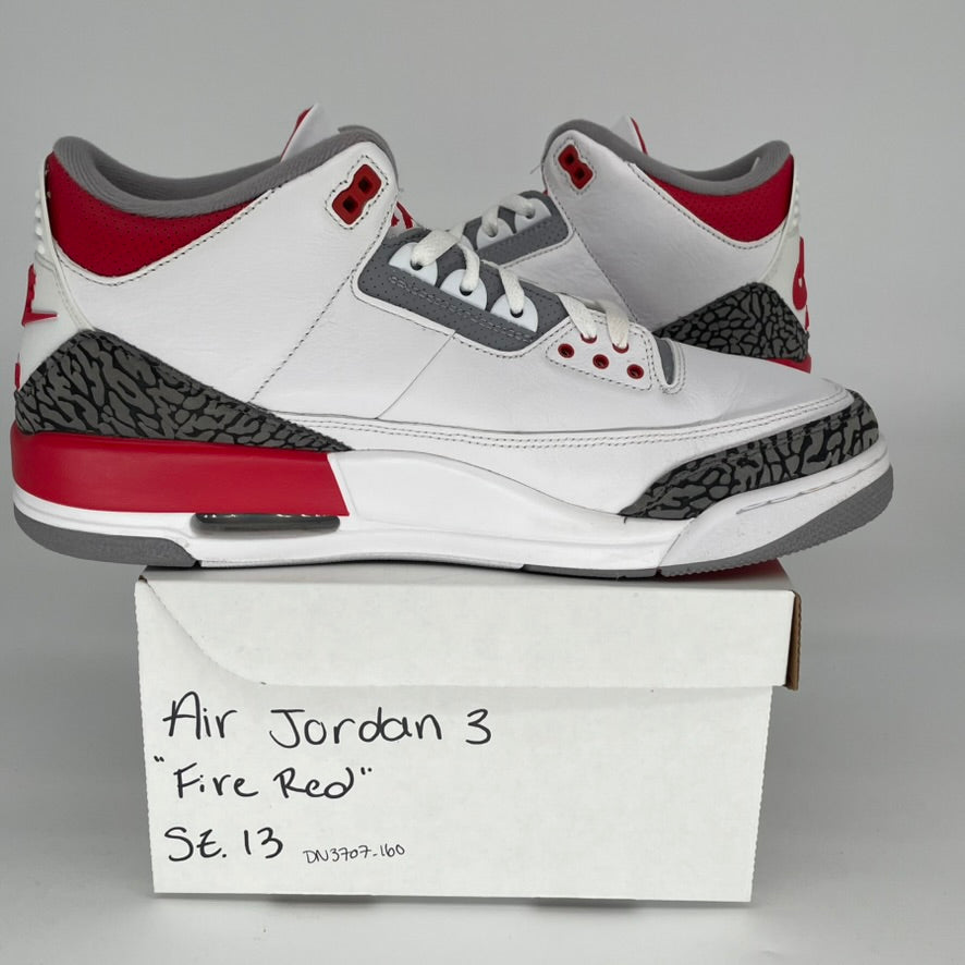 Original: AIR JORDAN 3 FIRE RED SIZE 13 DN3707 160   Optimized: Air Jordan 3 Retro 