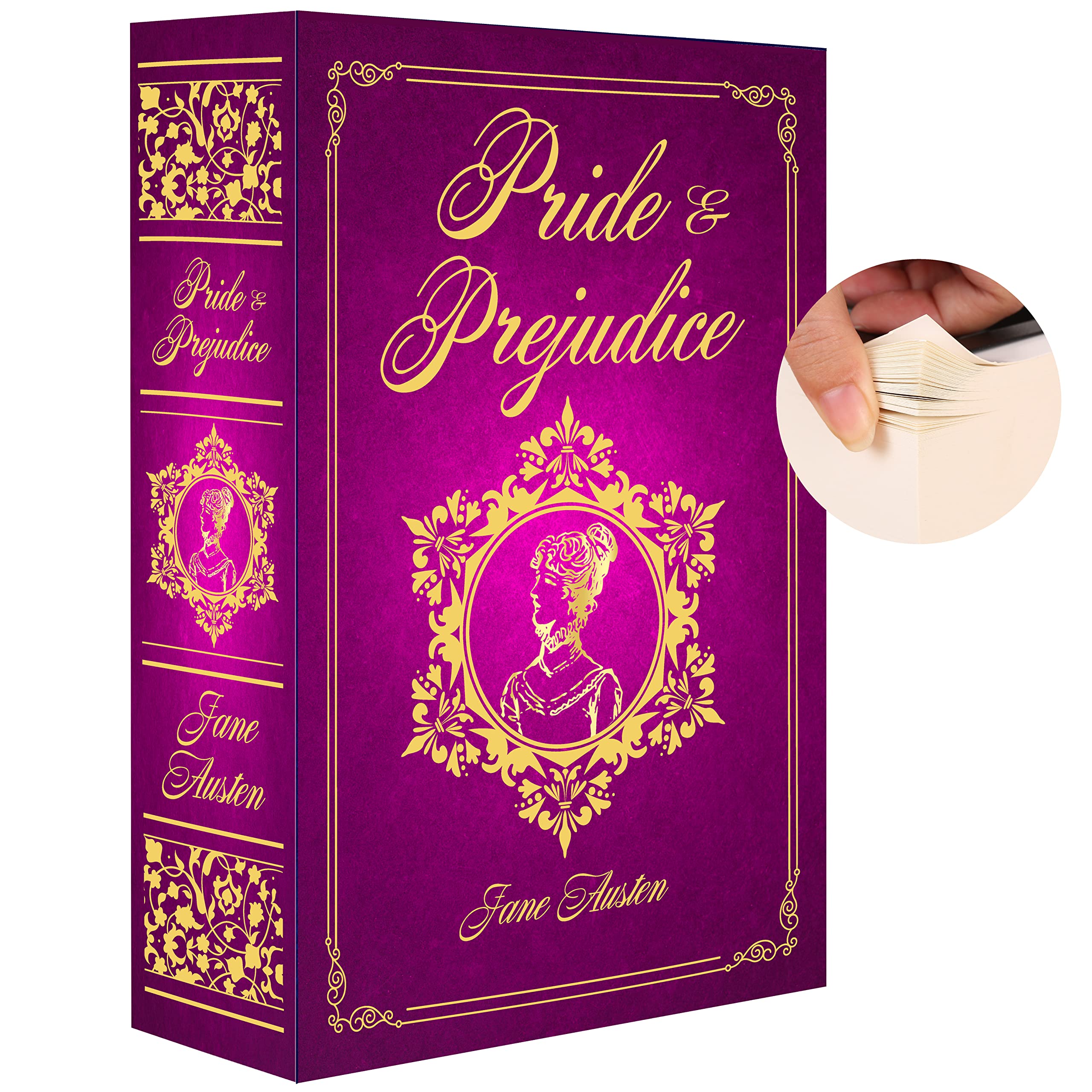 Pride & Prejudice Diversion Book Safe with Combination Lock - Hidden Secret Storage Box for Cash, Jewelry & Valuables - Perfect for Home, Office & Travel Security