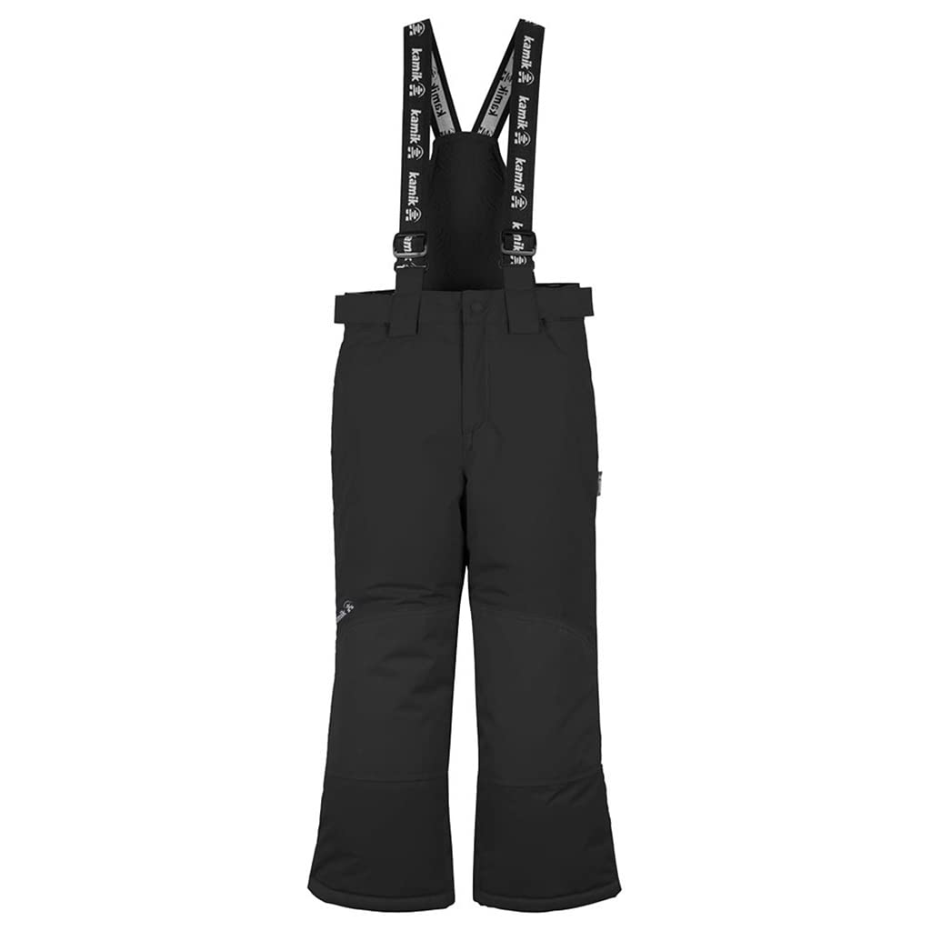 Kamik Kids' Stout Generous Fit Snow Pants 2025 - Waterproof Winter Snow Pants for Boys & Girls - Perfect for Skiing, Snowboarding & Outdoor Play