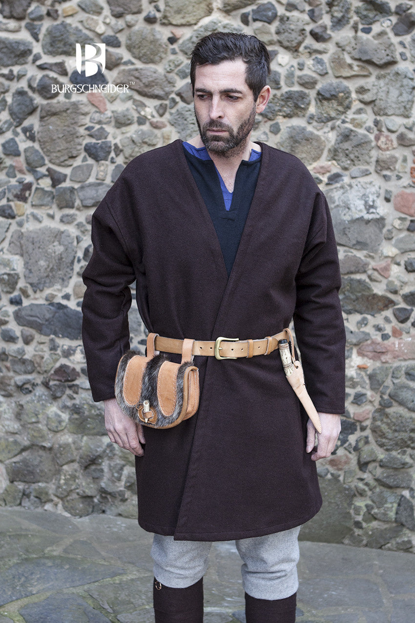 Loki Brown Viking Coat - Authentic Norse Viking Costume for Cosplay, Halloween & Medieval Reenactment | Warm Winter Coat for Men & Women