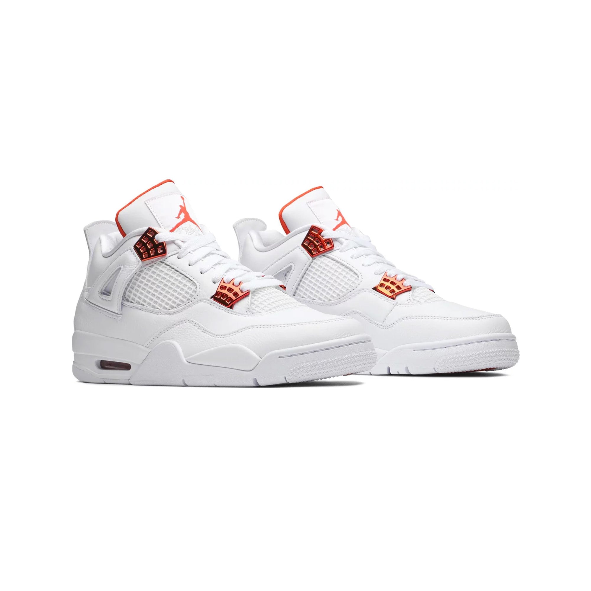 Air Jordan 4 Retro 'Metallic Orange' Men's Basketball Shoes - Limited Edition Sneakers for Streetwear & Casual Style | Perfect for Sneaker Collectors & Basketball Fans