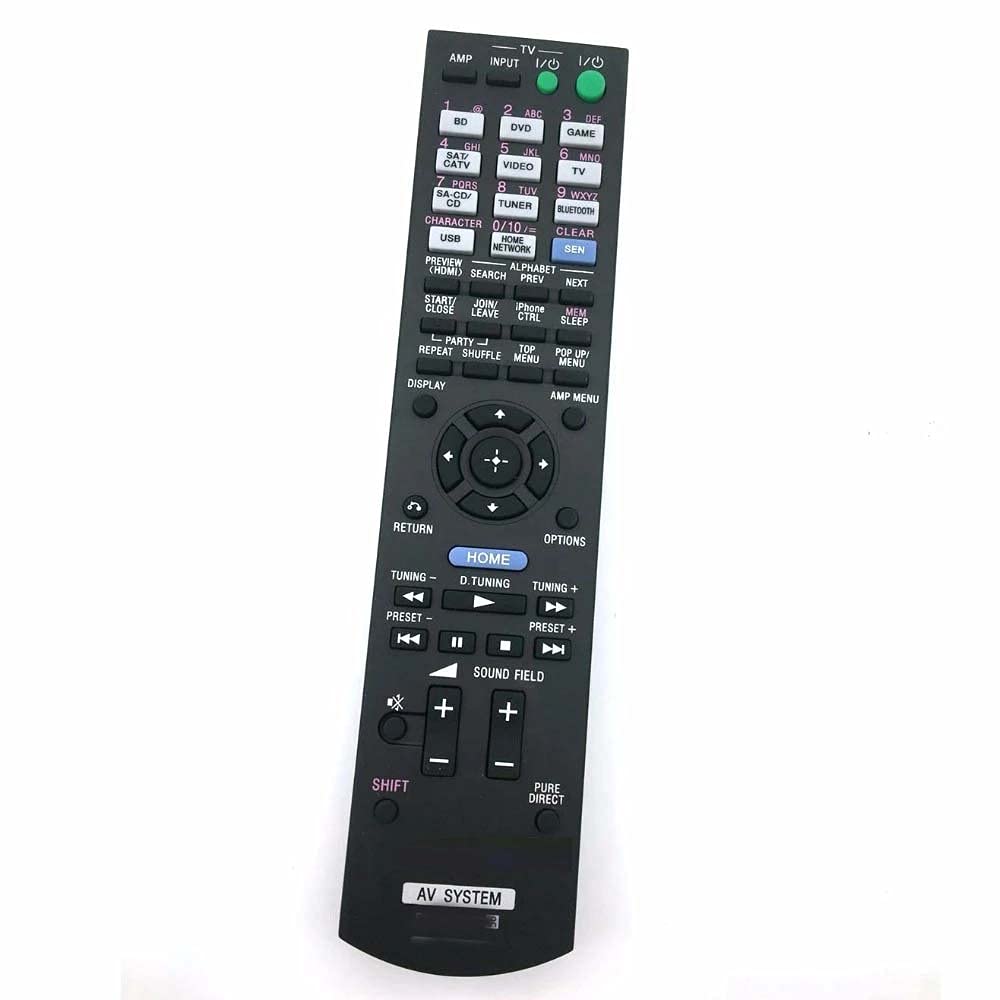 Sony STR-DN1000 STR-DA2400ES STR-DG820 STR-K900 Universal Replacement Remote Control - Compatible with RM-AAL001, RM-AAL004, RM-AAP002, RM-AAP012, HT-7000, HT-7550DH, STR-DG600 & More - Perfect for Home Theater & Audio System Control