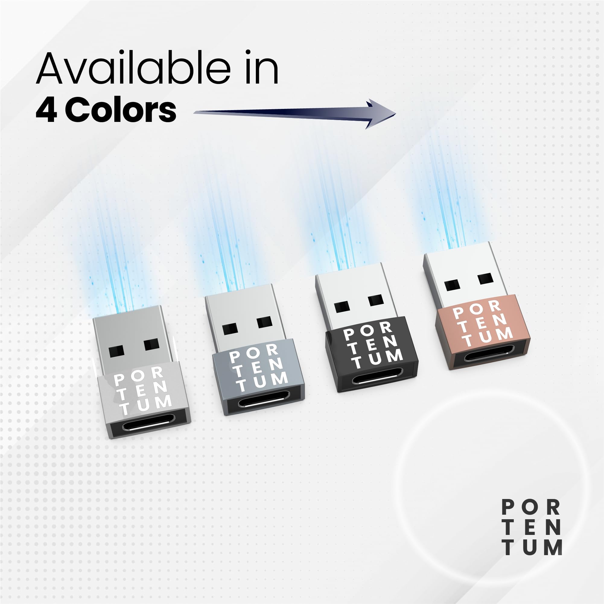 Premium USB C to USB Adapter - 480Mbps High-Speed Data Transfer - Durable Zinc Alloy with Heat Resistance - Rose Gold Finish - Perfect for MacBook, Smartphones & Fast Charging