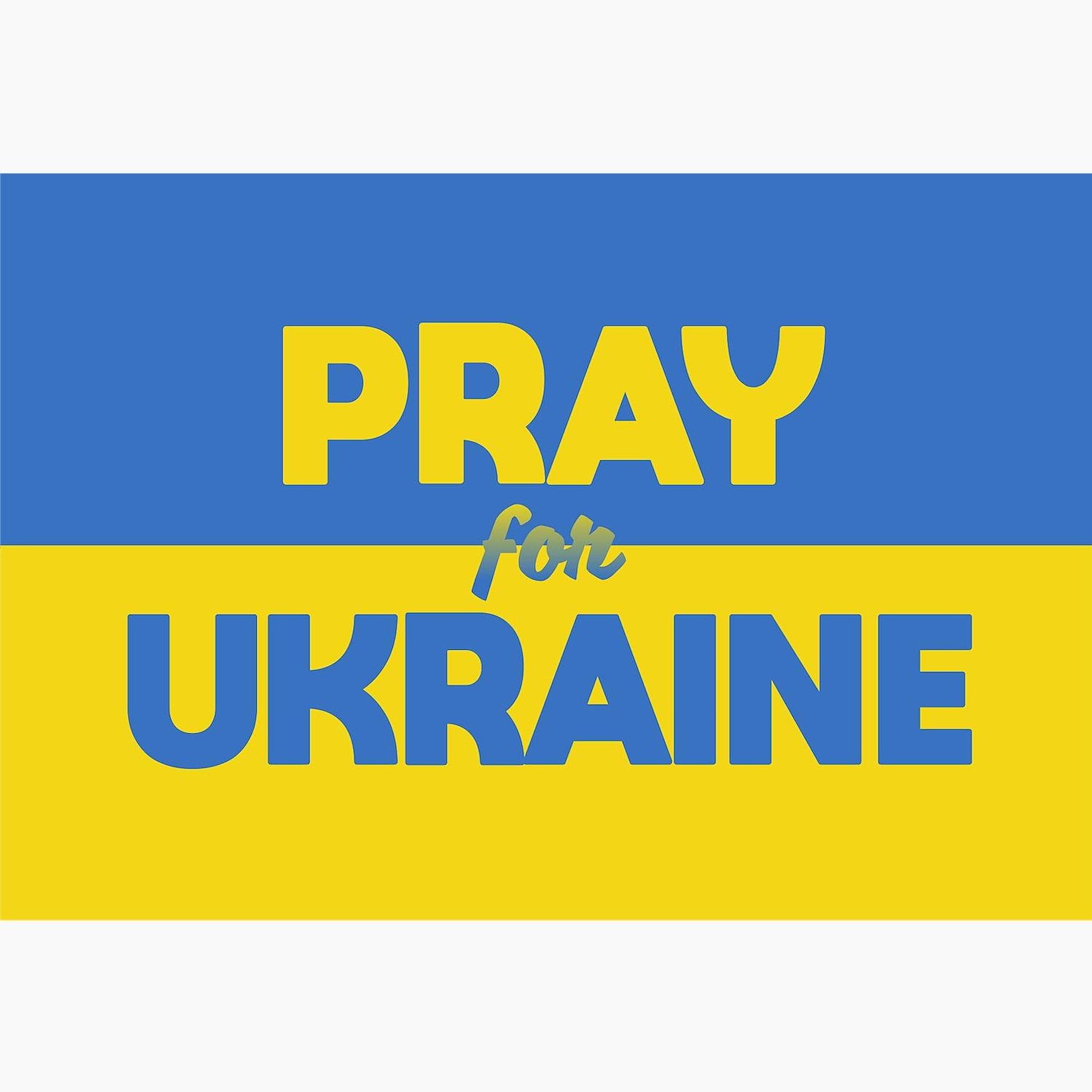 Pray For Ukraine Greeting Cards - 20-Pack Blank Note Cards with Glossy Finish for Birthday, Sympathy & Support | Bulk Greeting Cards for Fundraising, Charity Events & Social Causes