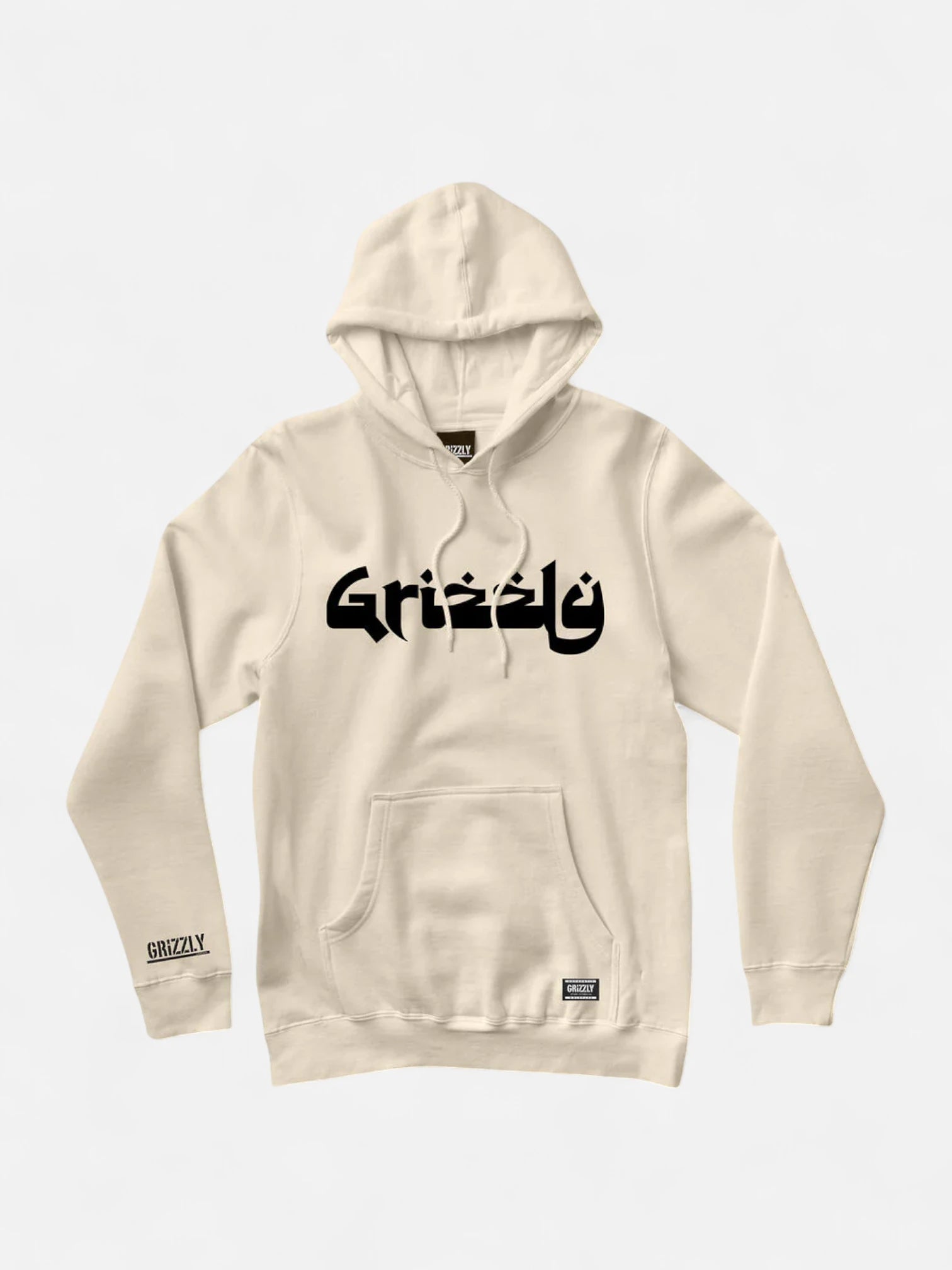Grizzly Sanskrit Beige Hoodie - Cozy Pullover Sweatshirt for Men & Women | Perfect for Casual Wear, Street Style & Outdoor Activities
