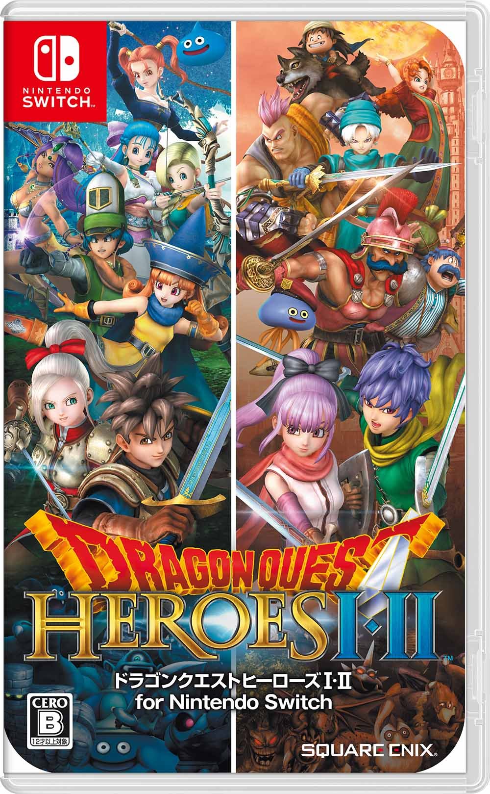 Dragon Quest Heroes I & II - Standard Edition for Nintendo Switch (Japanese Language Only) - Epic RPG Adventure for Home & Travel Gaming