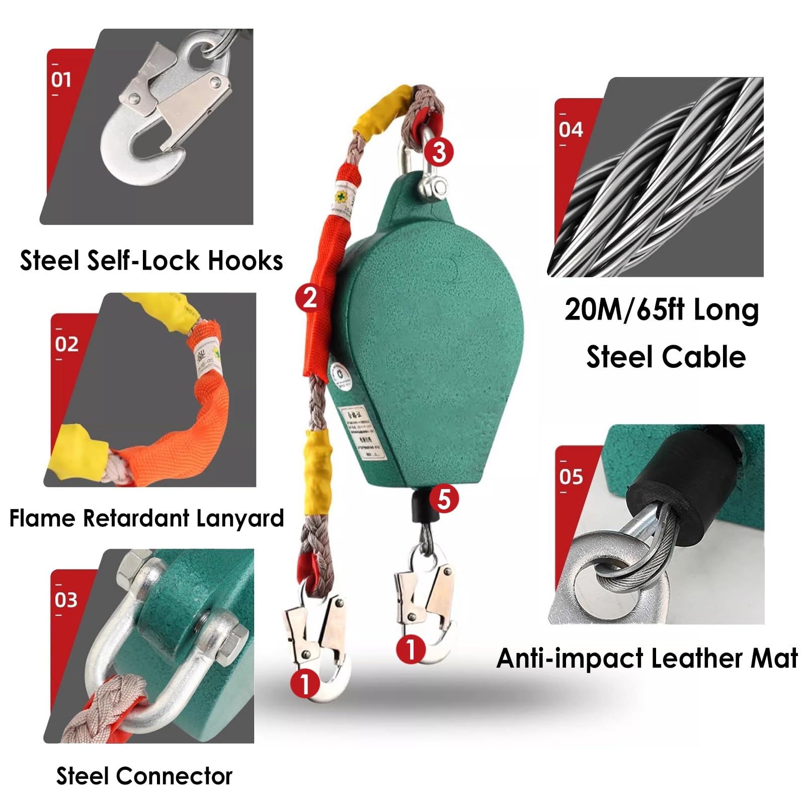 Confined Space Tripod Kit 1200lbs 1800lbs 2600lbs Capacity - Heavy Duty Rescue Tripod System with Hoist for Fire Safety & Industrial Use - Ideal for High Altitude, Cliff, Well, Underground Pipe & Tunnel Rescue Operations