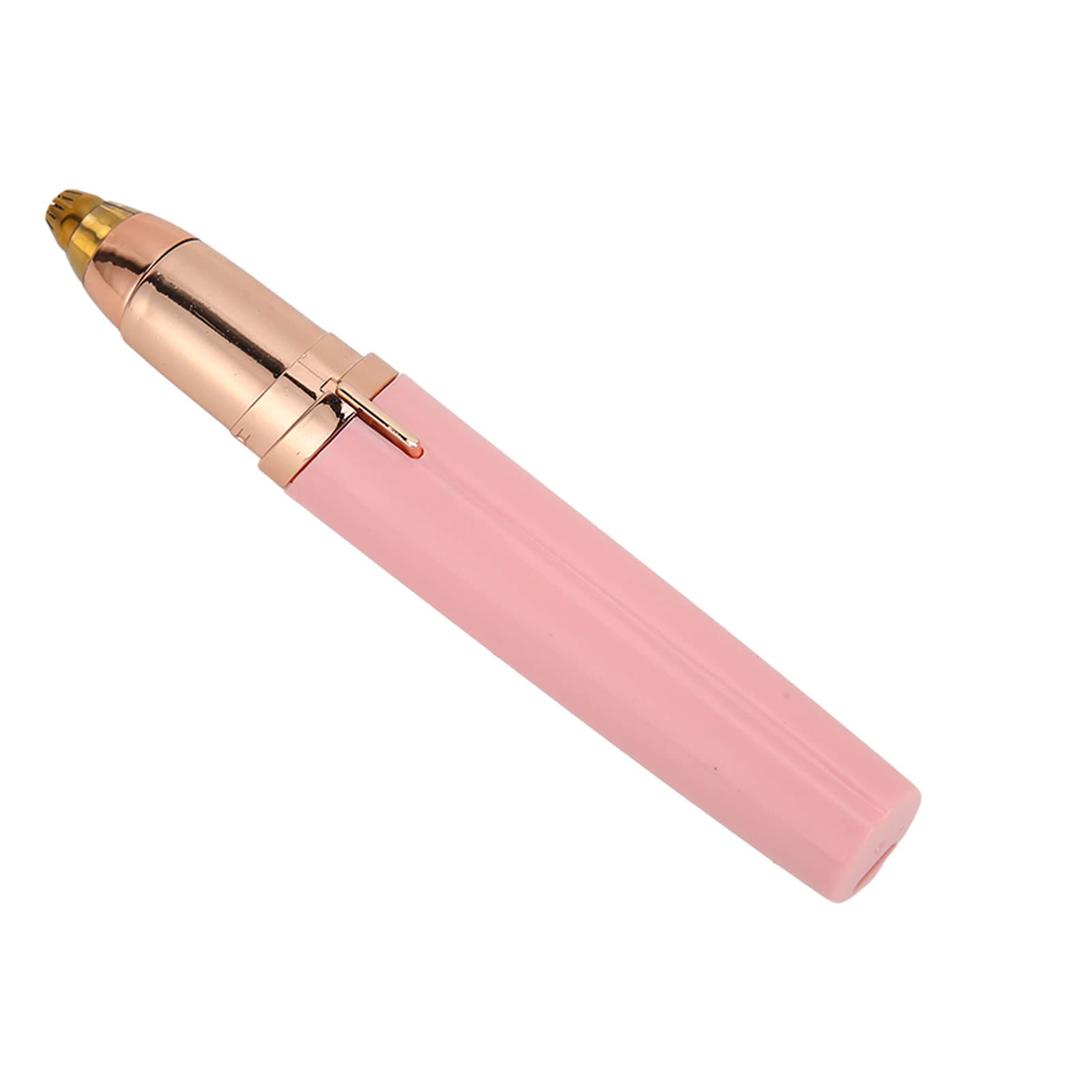 Rechargeable Electric Eyebrow Trimmer for Women - Painless Facial Hair Remover for Eyebrows, Lips & Nose | Portable Epilator & Shaver for Smooth Skin | Perfect for Travel, Home & Salon Use (Pink)