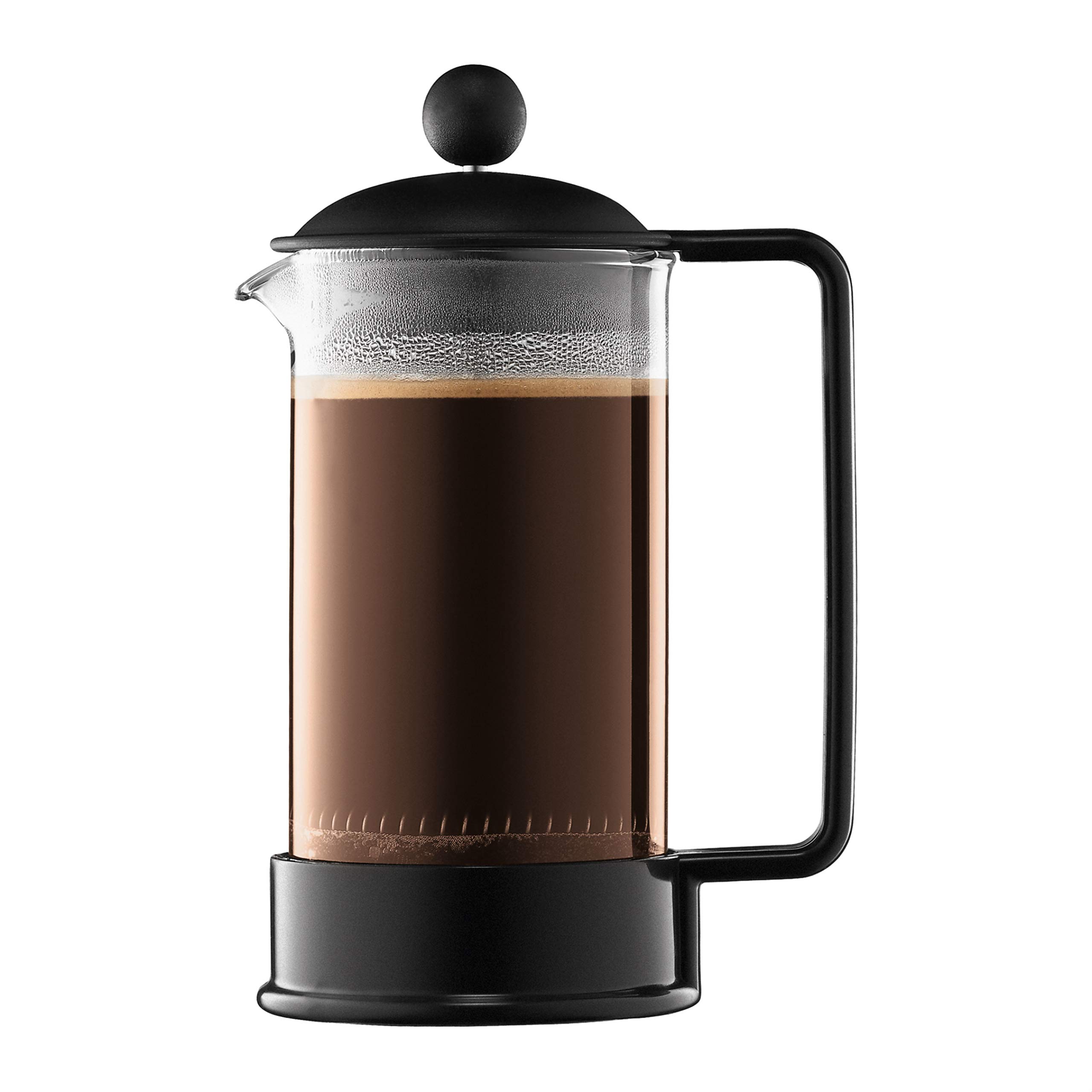 Bodum Brazil 12 oz French Press Coffee Maker & Tea Infuser - Black | Perfect for Home, Office & Travel Brewing