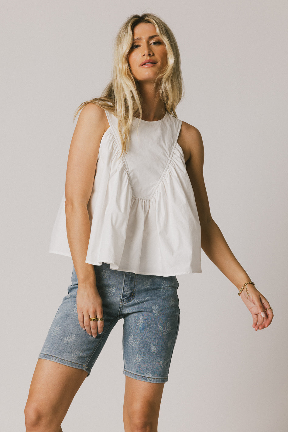 Alexsis Floral Denim Shorts for Women - High Waisted Summer Shorts with Pockets | Casual Outfit, Beach Wear, Street Style Fashion