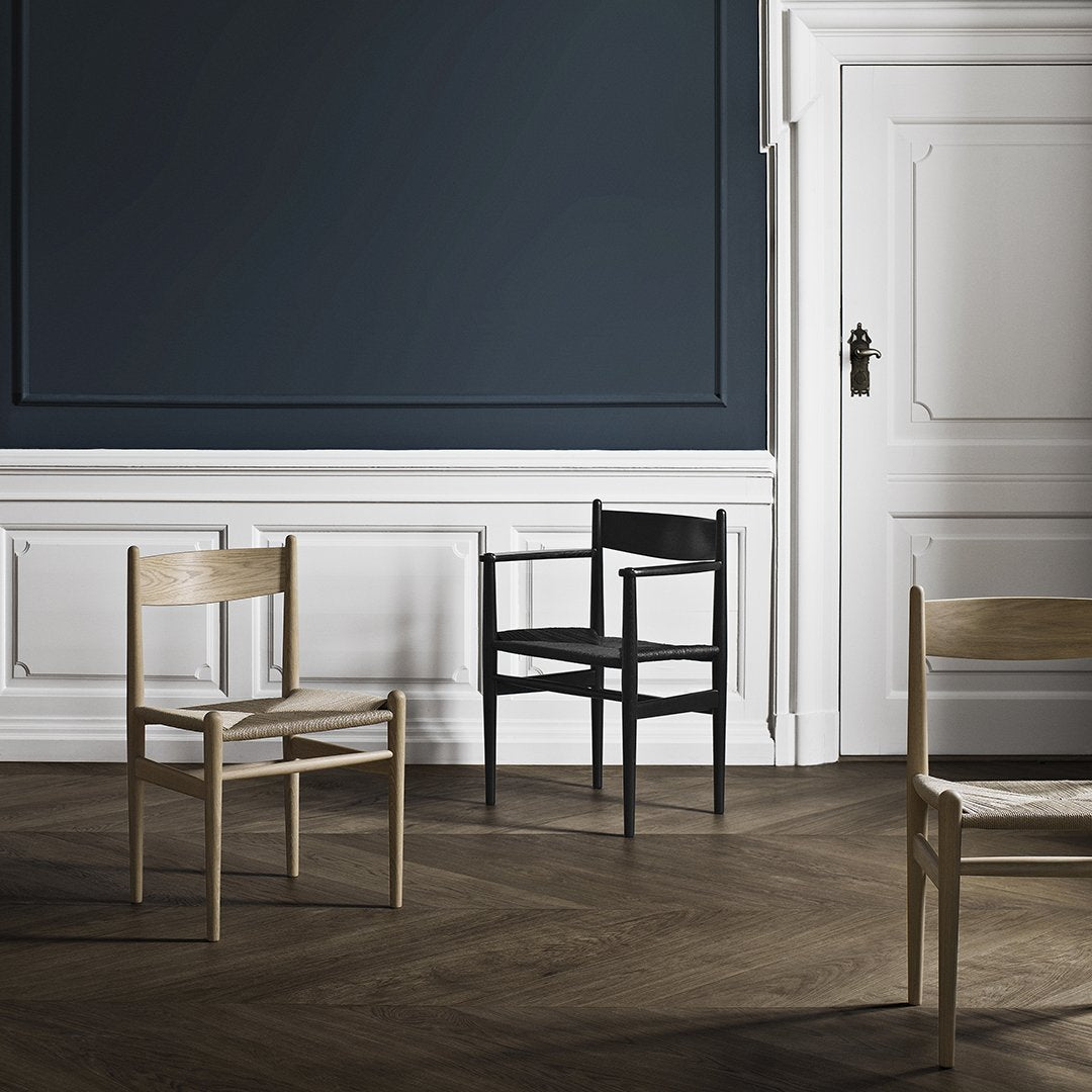 Carl Hansen & Son Wegner CH37 Armchair - Mid-Century Modern Lounge Chair for Living Room, Office & Reading Nook
