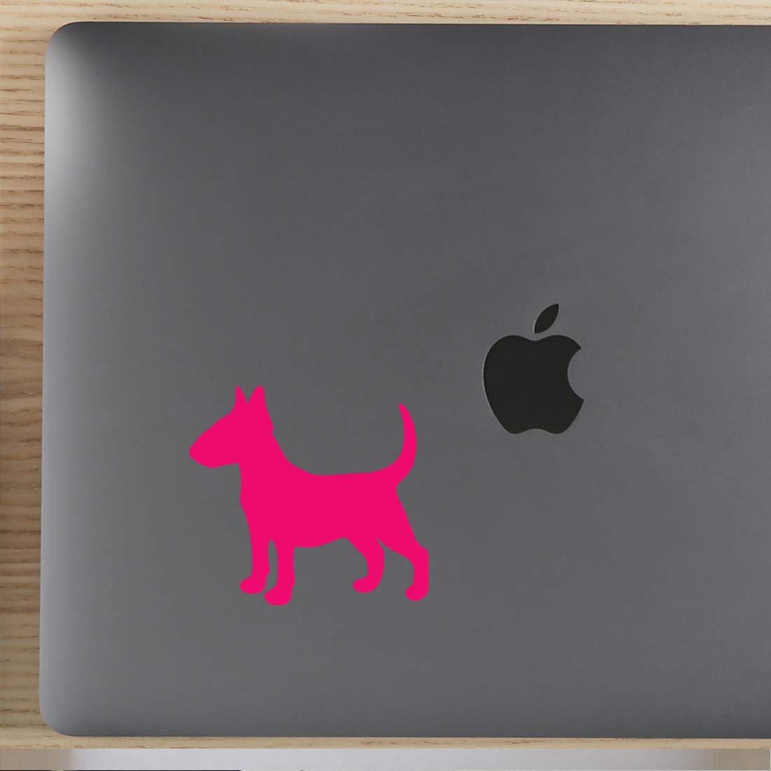 Premium Waterproof Vinyl Decal Stickers - Bull Terrier Silhouette (Pink, Set of 2) for Laptop, Phone, Helmet, Car Window, Bumper, Mug, Cup, Door & Wall Decor | Durable Adhesive for Indoor & Outdoor Use