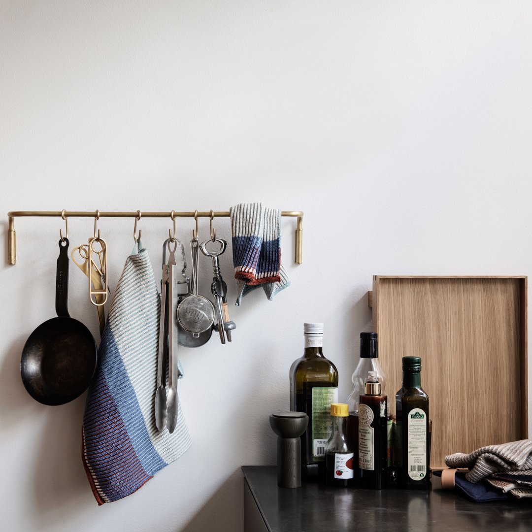 Ferm Living Bon Wooden Tray - Natural Wood Serving Tray for Breakfast, Coffee, Tea, and Home Decor | Scandinavian Style Wood Tray for Dining, Kitchen, and Living Room