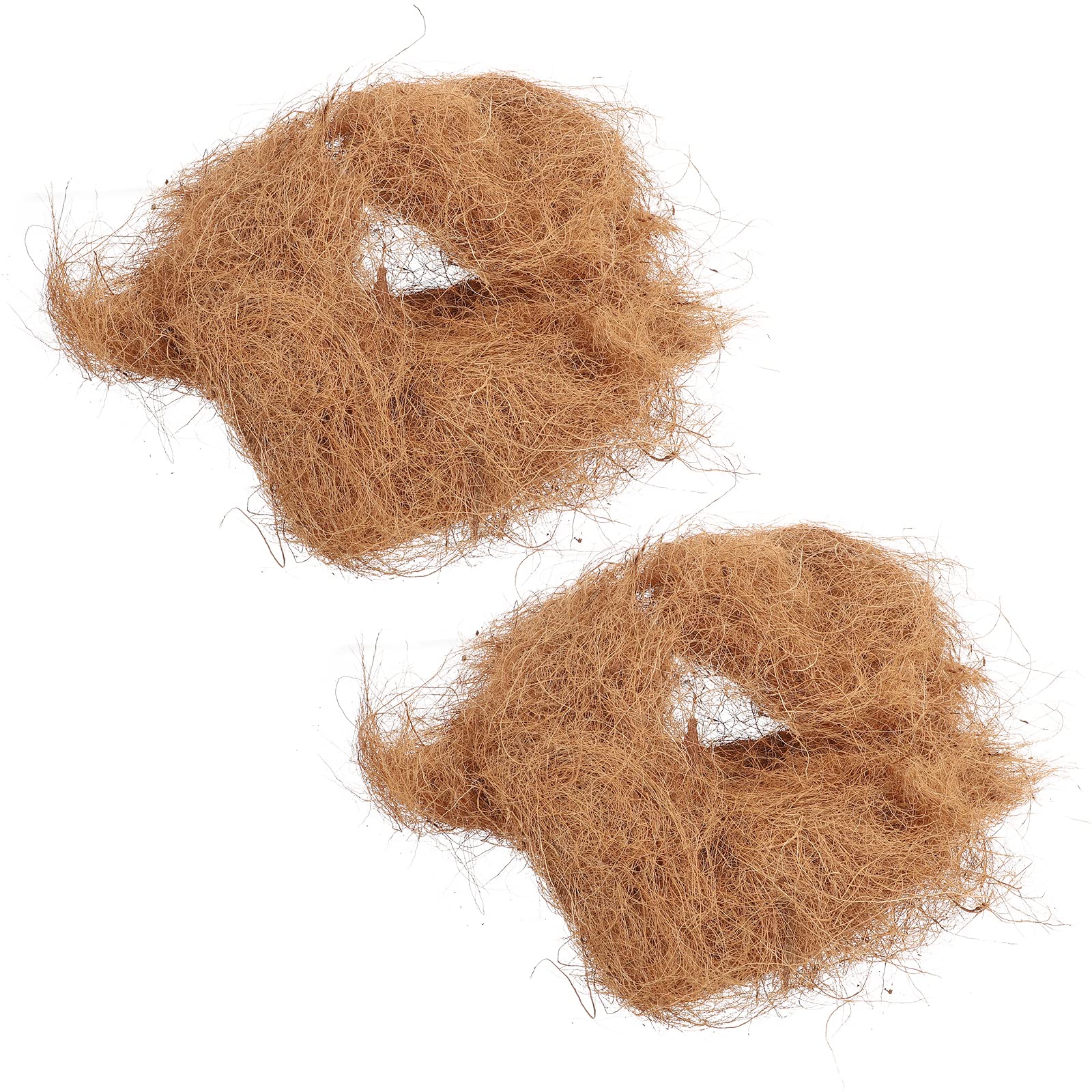 Balacoo 2-Pack Woven Bird Nests - Natural Light Brown Decorative Birdhouses for Outdoor Garden Decor, Perfect for Attracting Wild Birds & Enhancing Backyard Aesthetics