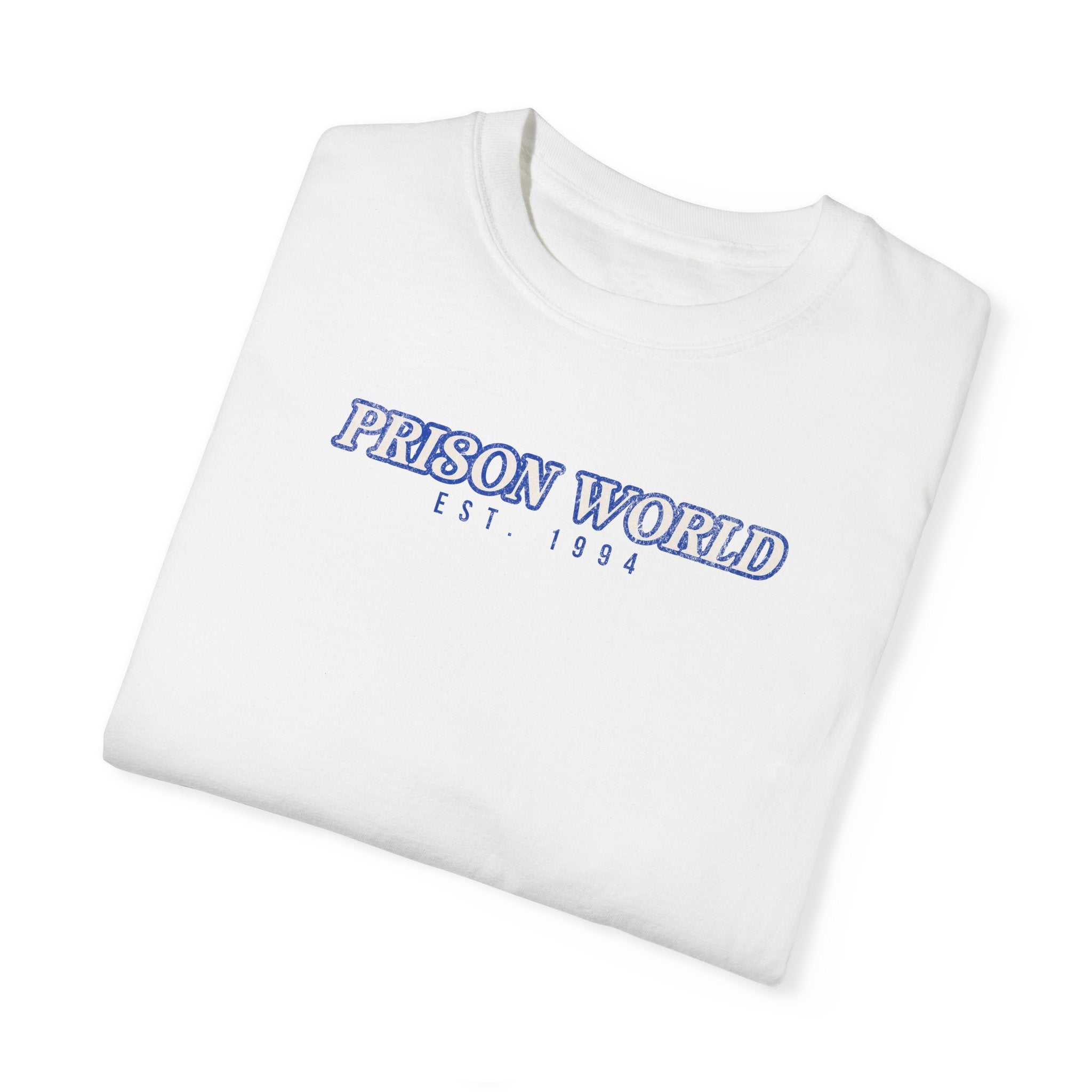 Prison World Graphic T-Shirt - Cool Streetwear Tee for Men & Women - Perfect for Casual Wear, Gifts, and Urban Fashion