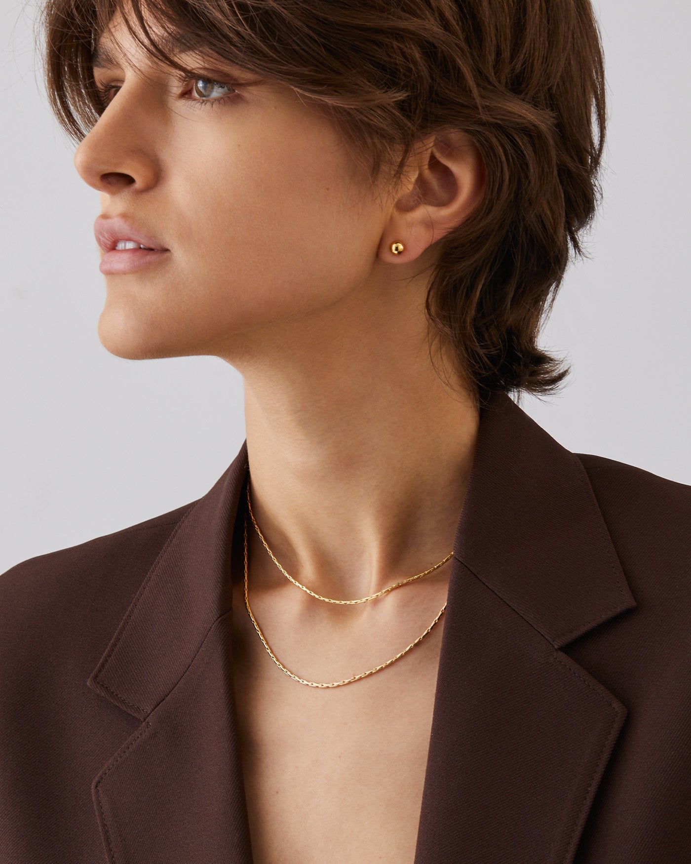 Elegant Constance Wrap Chain Necklace for Women - Gold & Silver Plated Layered Chain Jewelry - Perfect for Daily Wear, Parties & Gifts