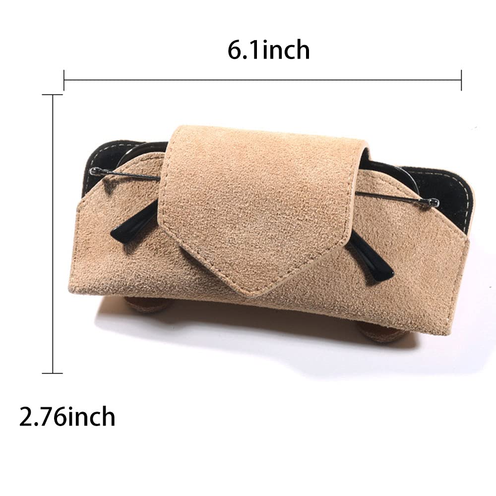 Premium Leather Car Visor Sunglasses Holder Clip - Secure & Stylish Eyeglass Storage for Sun Visor - Perfect for Driving, Road Trips & Daily Commute