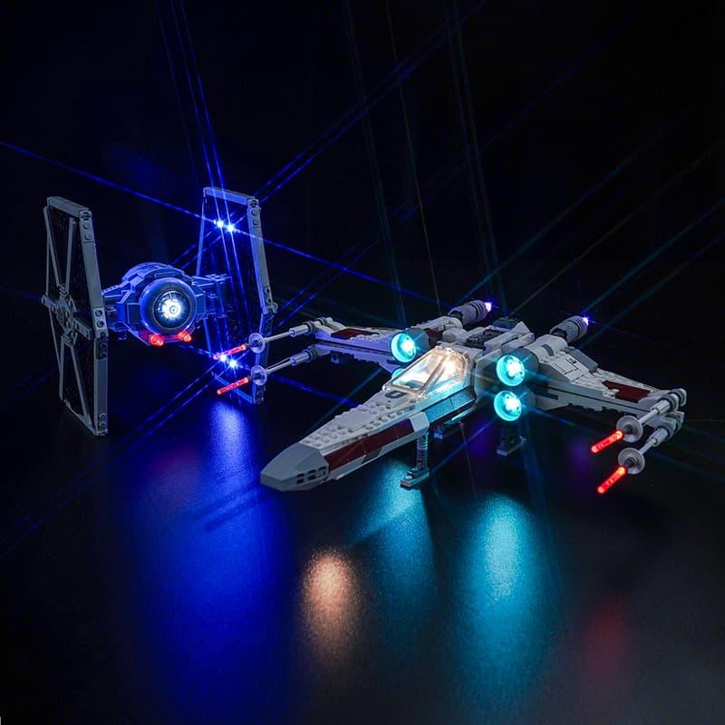 LEGO Star Wars TIE Fighter & X Wing Mash Up 75393 Light Kit - DIY Building Blocks Lighting Set for Display & Collection | Perfect for Home Decoration, Gift Giving & Star Wars Fans