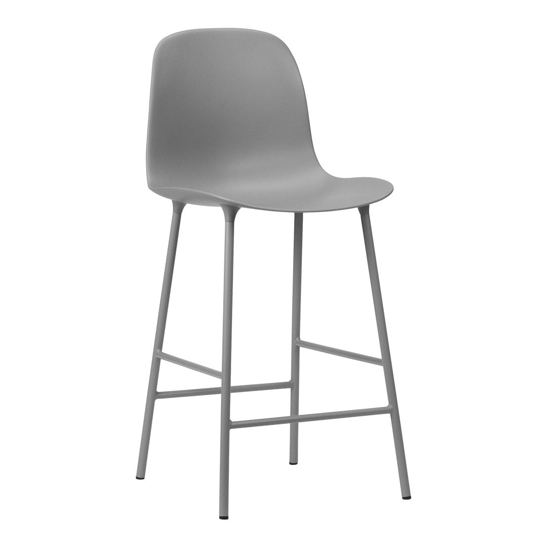 Modern Form Counter Stool - Adjustable Height Bar Stool for Kitchen Island, Breakfast Nook & Home Bar - Sleek Contemporary Design for Dining & Entertaining