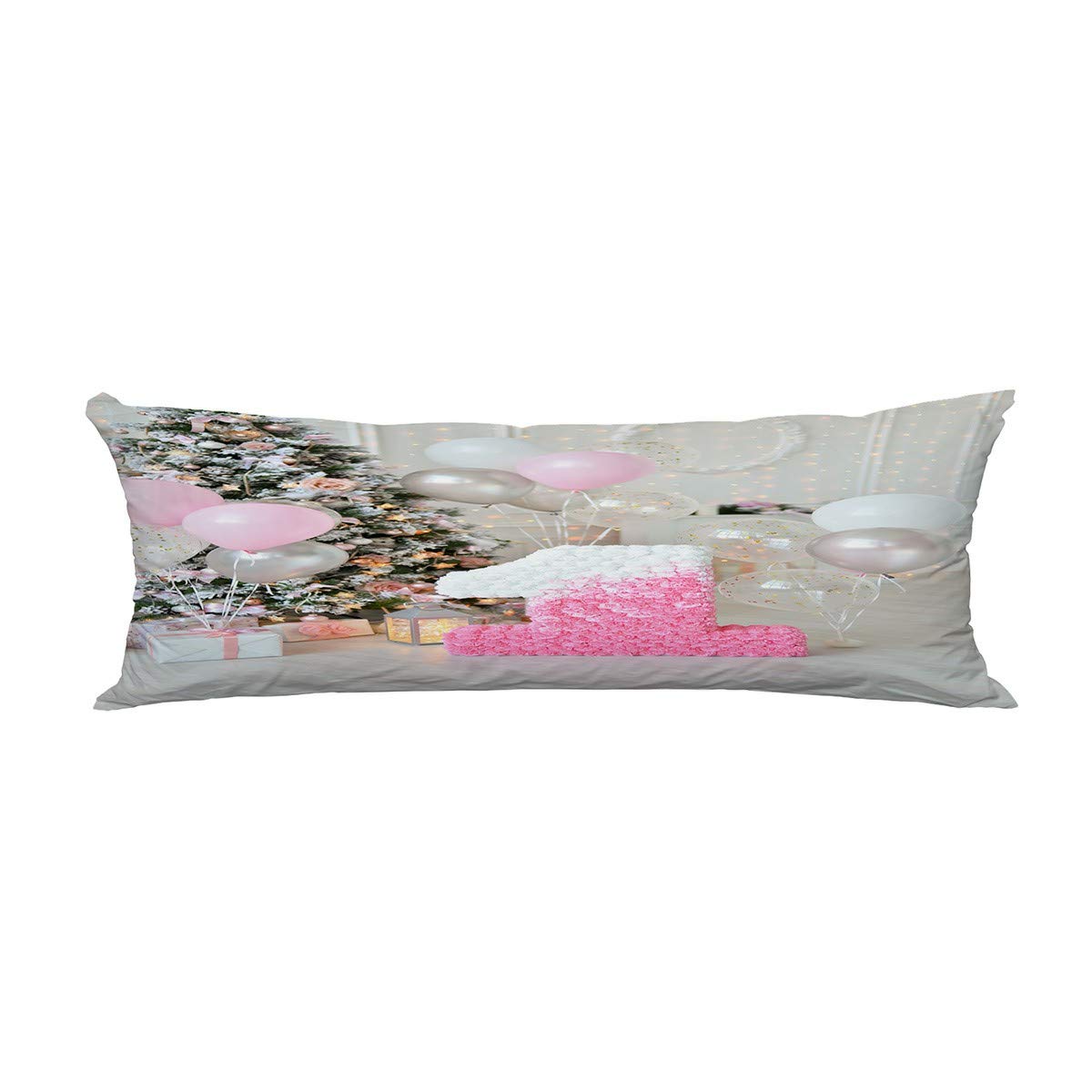 ECZJNT Large 20x60 Inch Balloons Pillow Cover - Soft Body Pillowcase & Protector for Couch, Bed, Sofa - Perfect for Home Decor, Parties, and Gifts