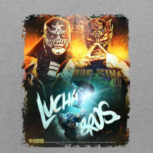 Pop Threads Lucha Bros Penta Zero M & Rey Fenix Lucha Libre Graphic T-Shirt for Men - Wrestling Fan Apparel for Casual Wear & Street Style