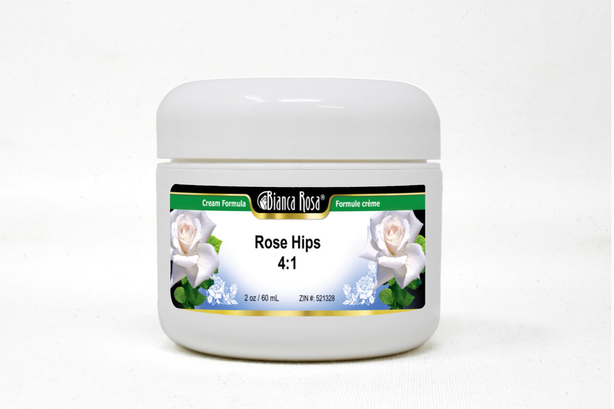 Organic Rose Hips 4:1 Extract Cream - 2 oz (ZIN: 521328) for Skin Hydration & Anti-Aging | Perfect for Dry Skin & Nighttime Skincare Routine