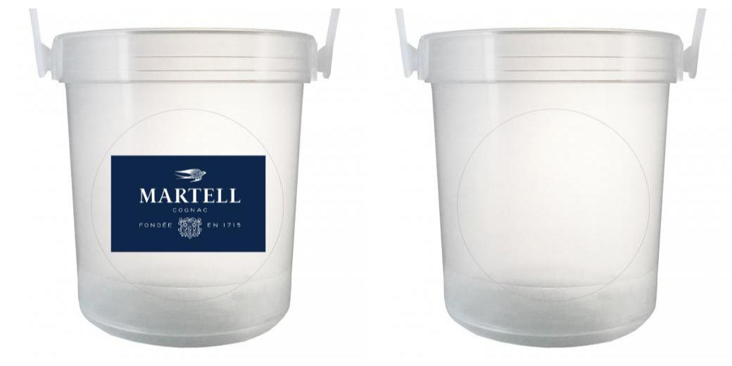 32 oz Plastic Rum Buckets with Custom Sticker - Bulk Party Cups for Cocktails, Margaritas & Tropical Drinks - Perfect for Beach Parties, Luaus & Summer Gatherings