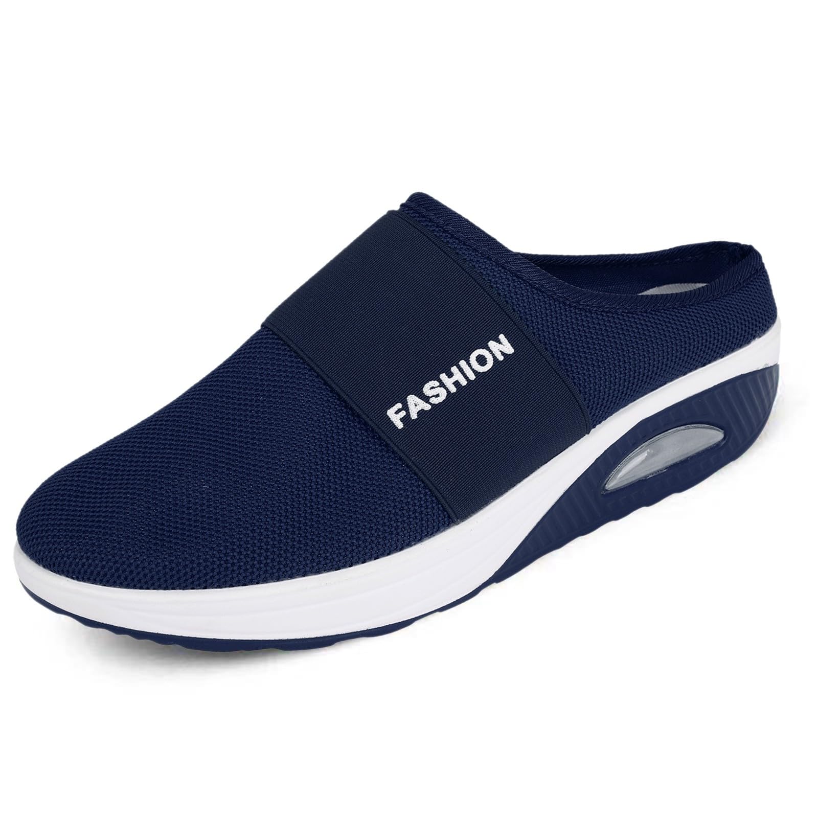 Women's Backless Walking Sneakers & Men's Dress Shoes - Summer Slip-On Casual Loafers, Platform Tennis Shoes for Work, Travel & Daily Wear