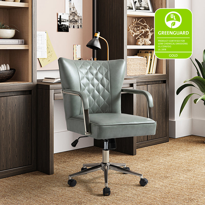 Egmont Waterproof 360 Degree Swivel Office Task Chair - Ergonomic Desk Chair for Home & Office Workspace, Gaming, and Study