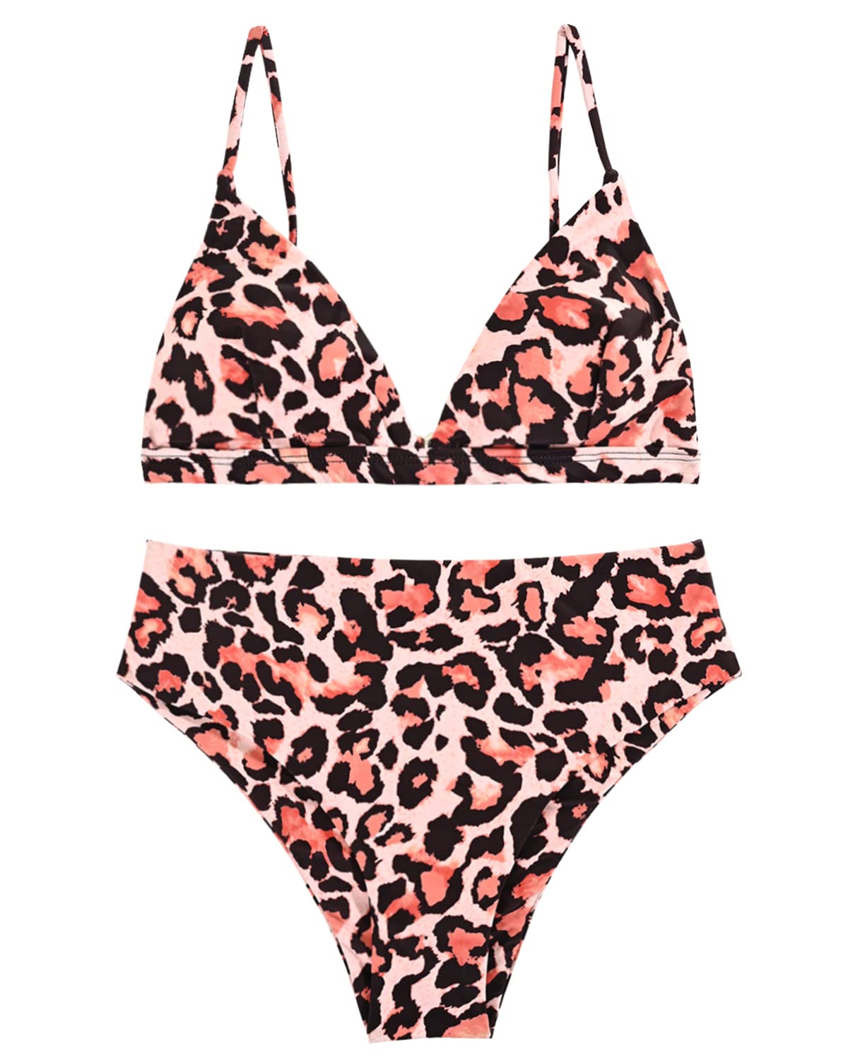 Women's High Waisted Bikini Set - Sexy Triangle Top & Bottom Swimwear for Teens | Perfect for Beach Vacation, Pool Party & Summer Swimming