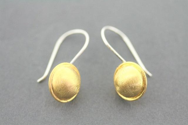 22Kt Gold Cup Drop Earrings for Women - Elegant Dangle Jewelry for Parties, Weddings & Everyday Wear