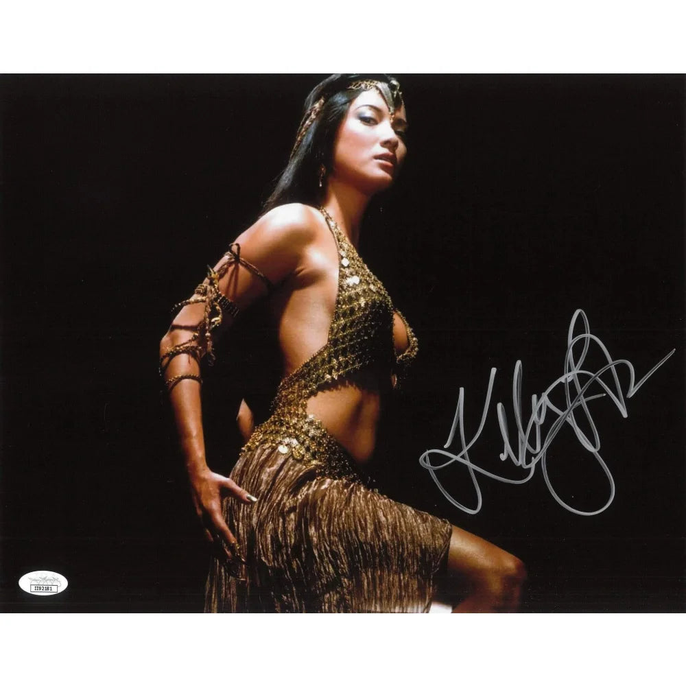 Kelly Hu Autographed Scorpion King 11x14 Photo - Hand Signed with JSA COA - The Sorceress Memorabilia - Perfect for Movie Collectors & Fantasy Fans