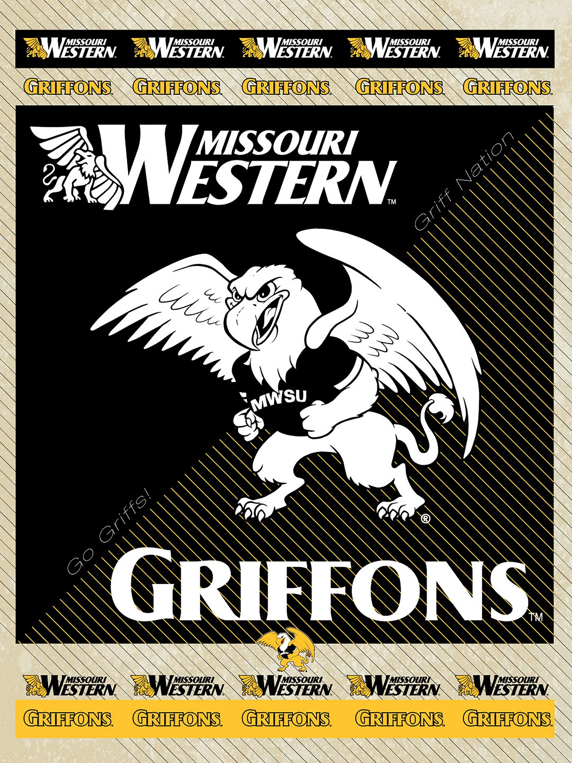 Missouri Western State University Canvas Wall Art - College Dorm Decor, Alumni Gifts, Home & Office Wall Decor for Fans & Graduates