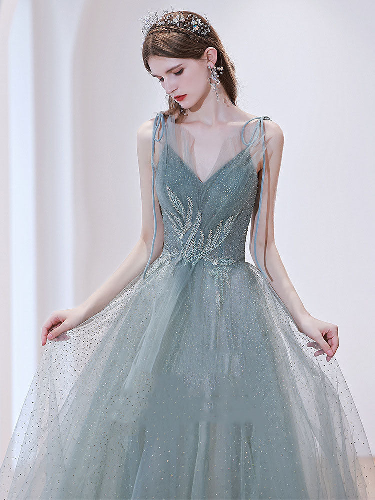 Light Green Tulle Prom Dress - A-Line Fairy Formal Party Gown for Homecoming, Quinceañera & Evening Events | Style 689