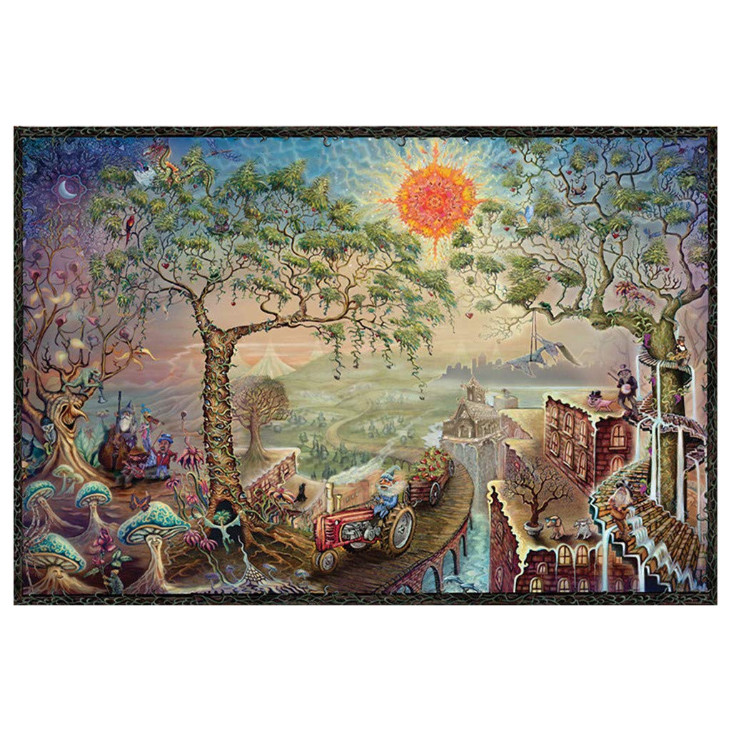 1000 Piece Fantasy World Jigsaw Puzzle for Adults & Kids - Large Challenging Puzzle Game with Magical Scenes | Perfect for Family Bonding, Stress Relief & Home Decor