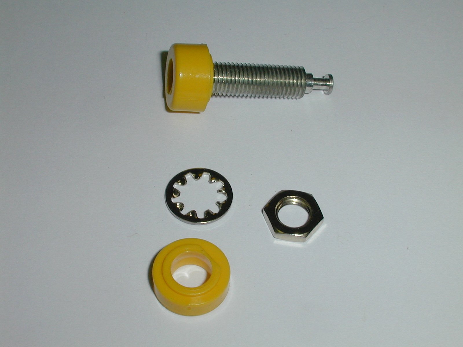 Yellow Banana Jack 1581-4 (1 Each) for Audio & Electronics