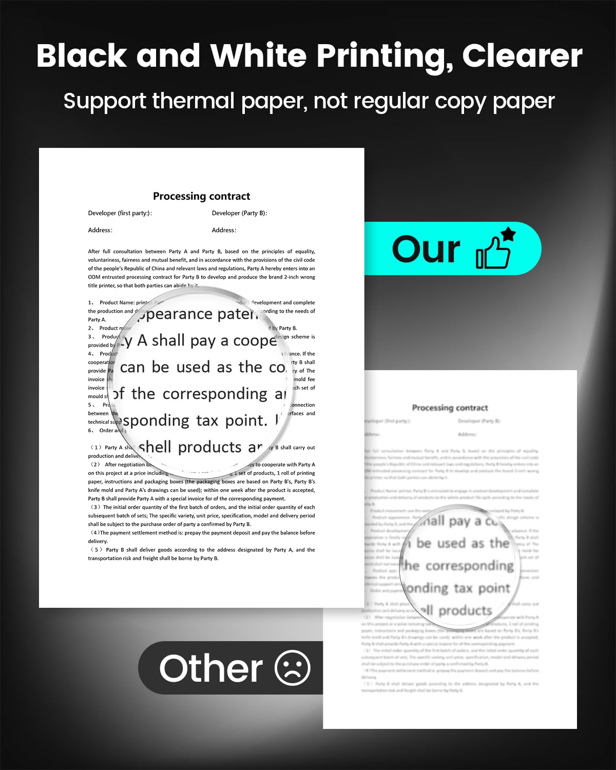 Itari Wireless Portable Thermal Printer for Travel - Inkless Mobile Printer with Case, Supports 8.5