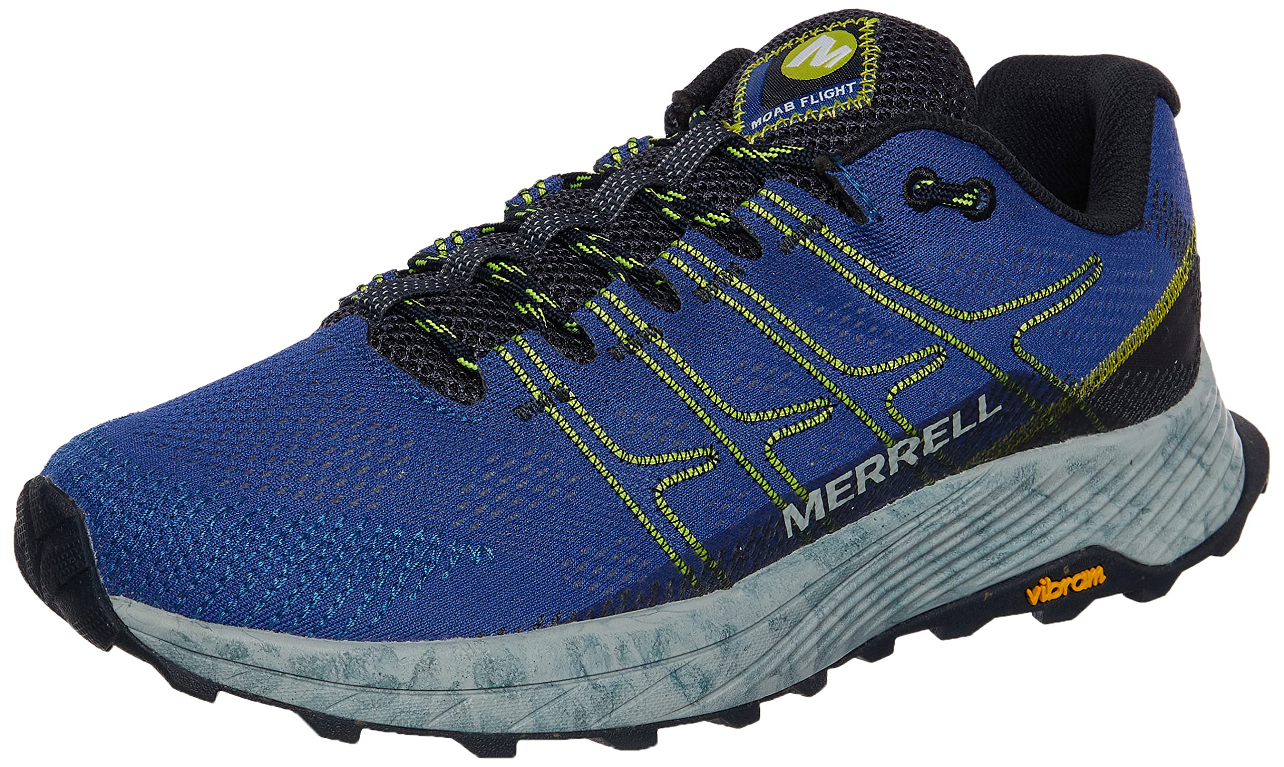 Merrell Men's Moab Flight Trail Running Shoes - Lightweight Hiking & Outdoor Adventure Footwear for Men - Perfect for Trail Running, Hiking, and Daily Wear