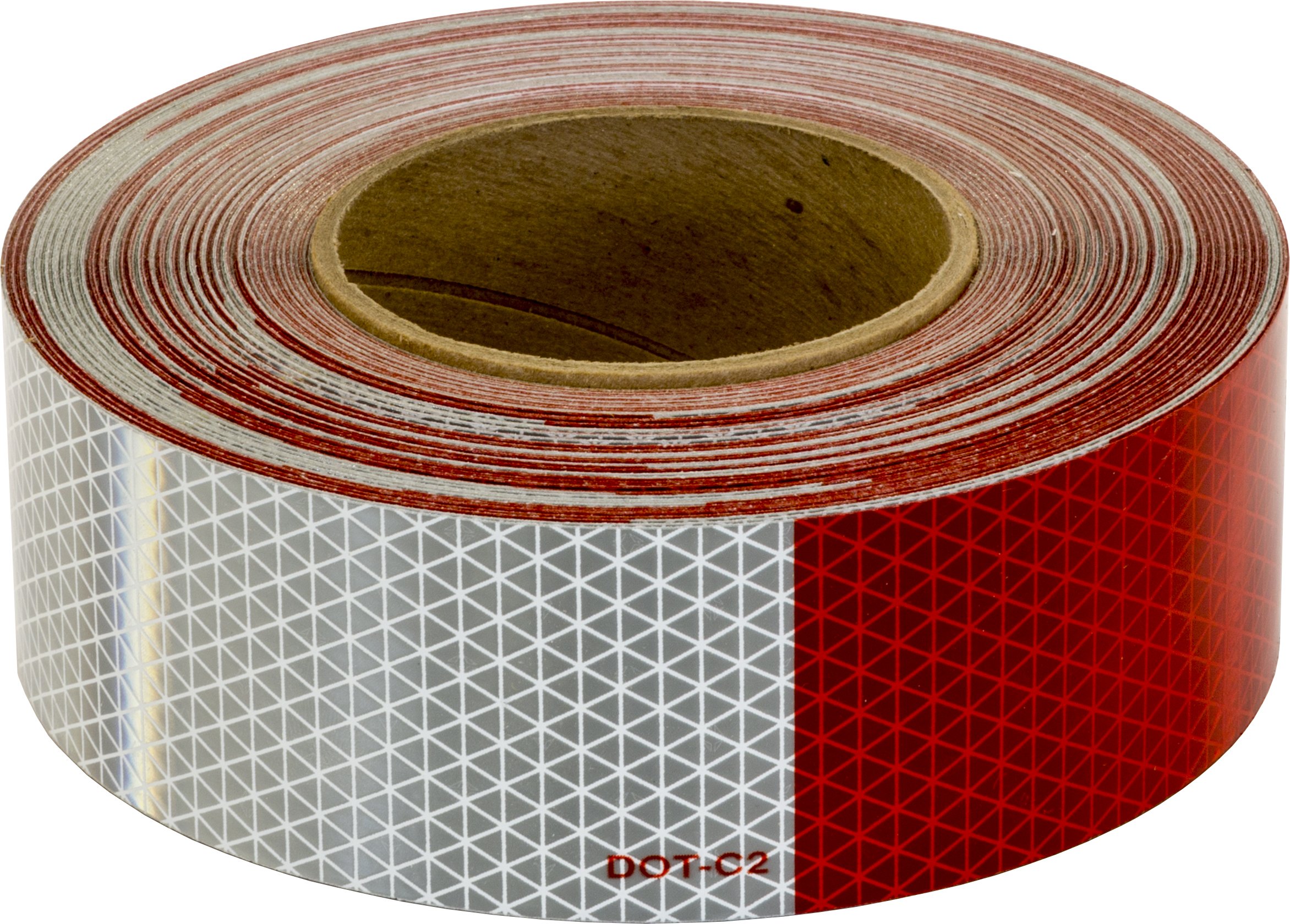 Buyers Products CT150RW 2In x 150Ft Red Reflective Conspicuity Tape - High Visibility Safety Tape for Trucks, Trailers & Work Vehicles - Ideal for Night Driving & Roadside Safety